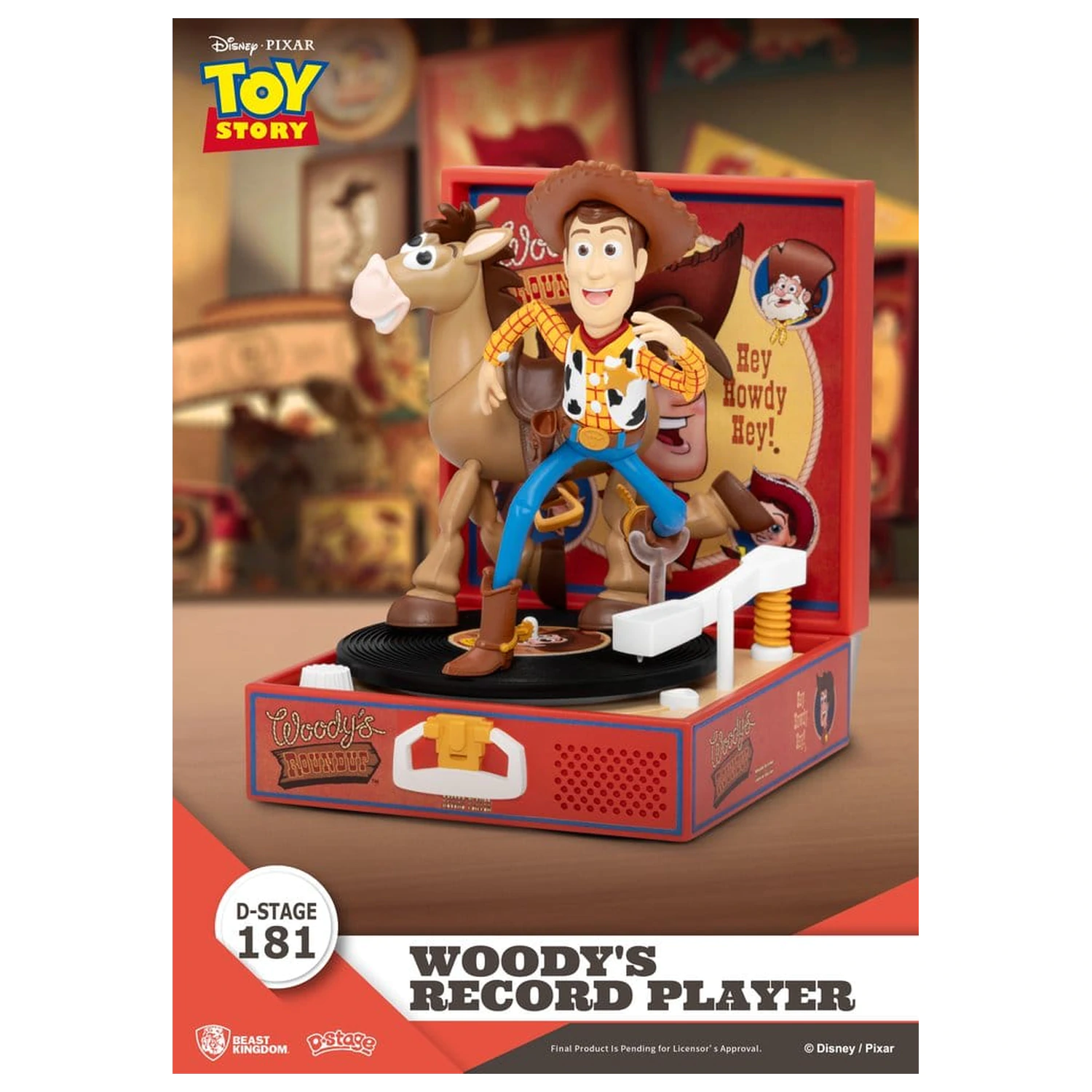 Toy Story Record Player Series Woody's Record Player PVC figura 13 cm termékfotó