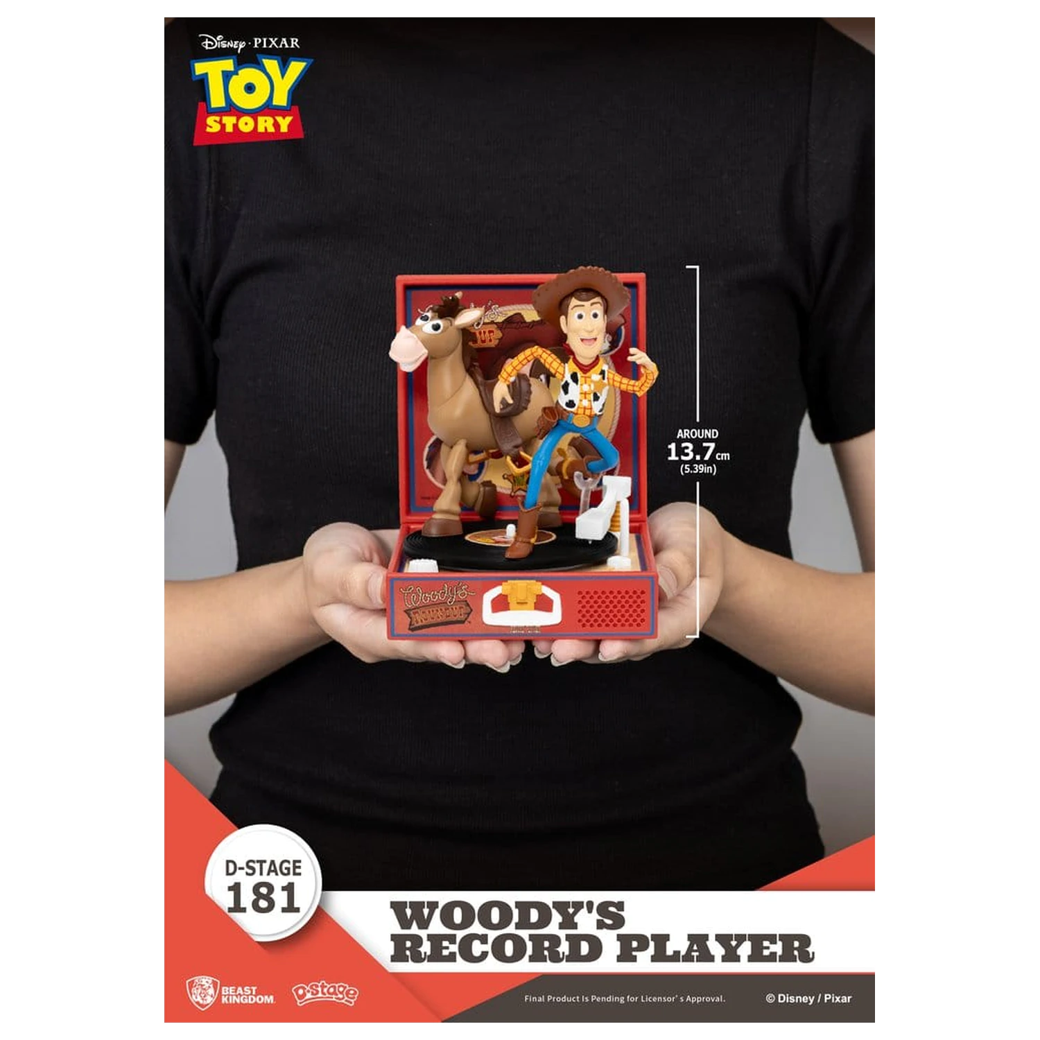 Toy Story Record Player Series Woody's Record Player PVC figura 13 cm termékfotó