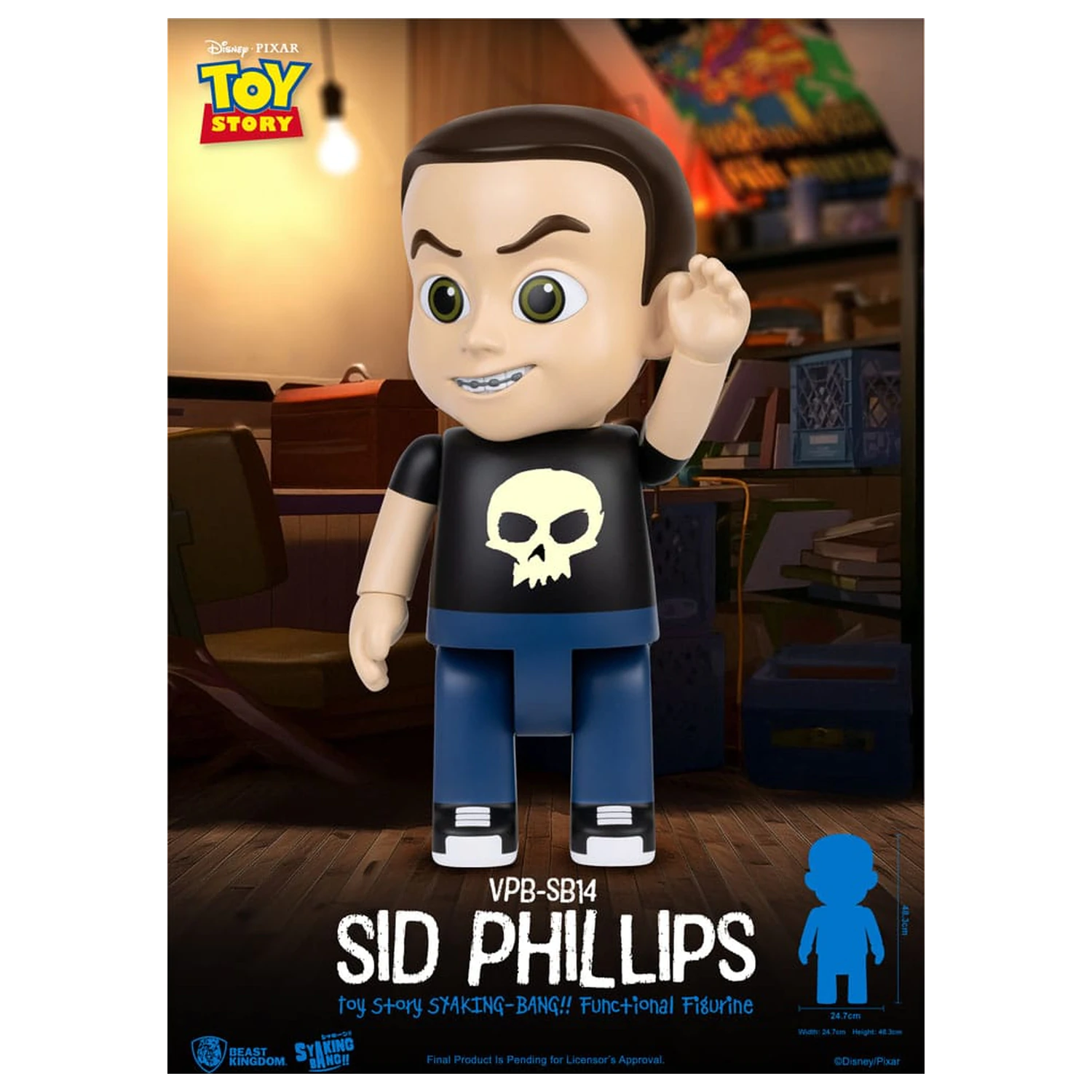 Toy Story Sid Phillips Vinyl persely 48 cm termékfotó