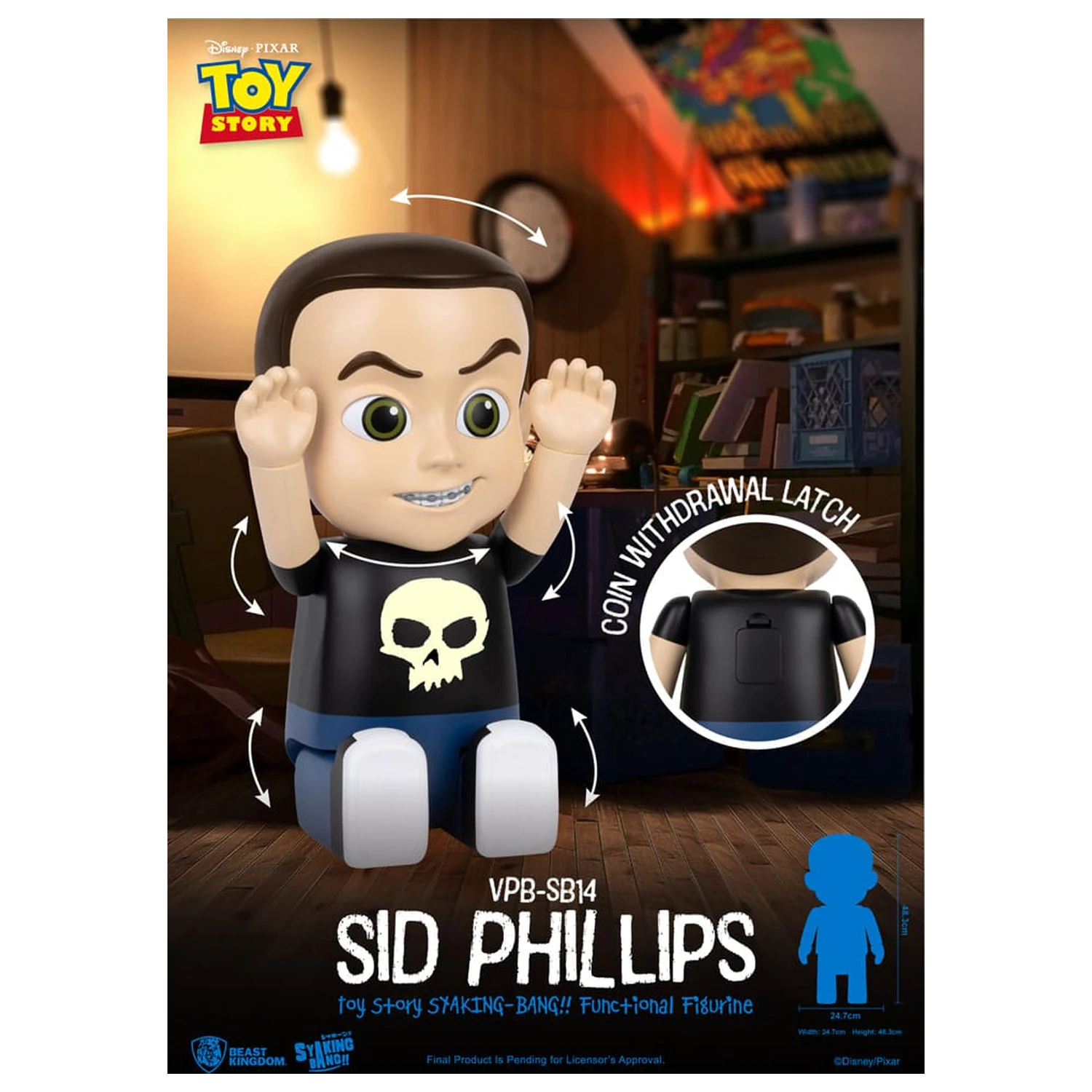 Toy Story Sid Phillips Vinyl persely 48 cm termékfotó