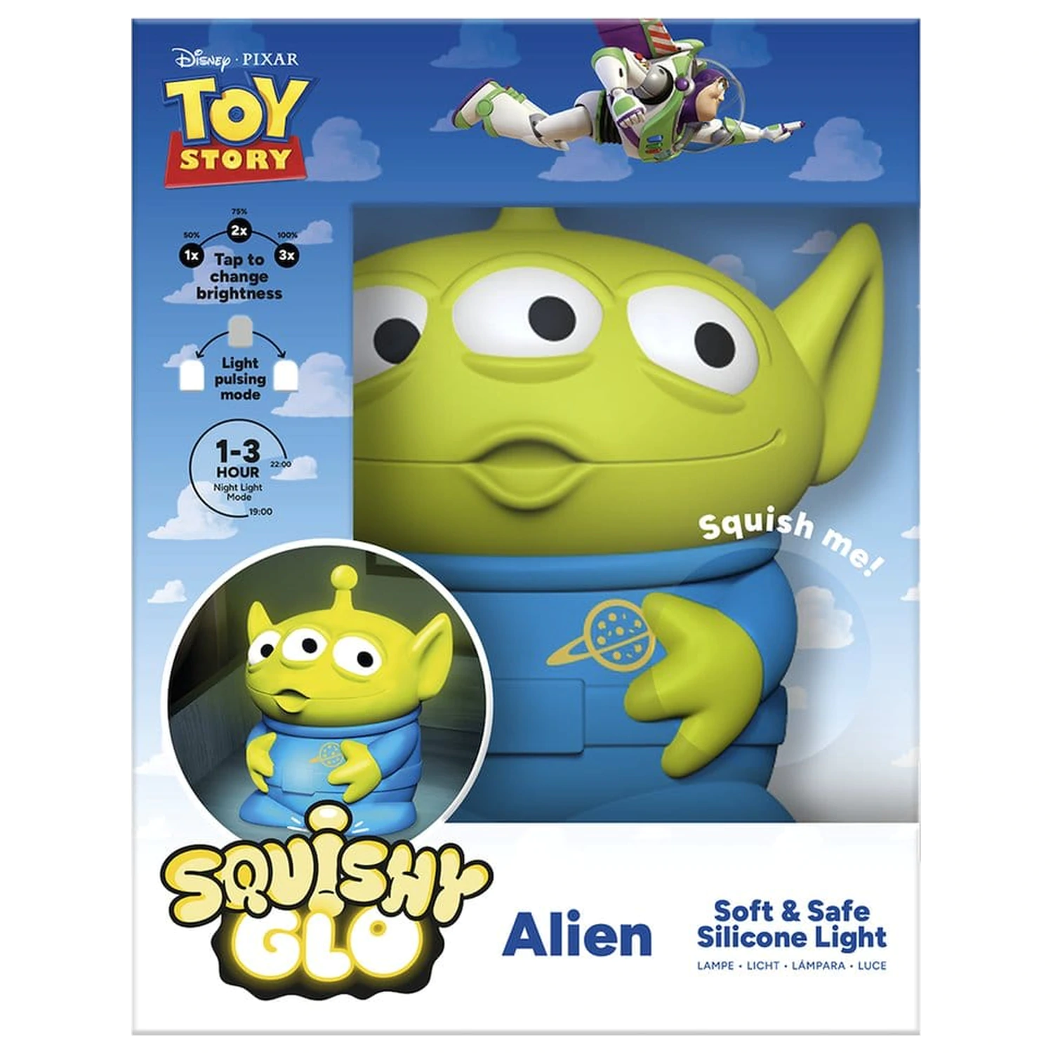 Toy Story SquishyGlo Alien szilikon lámpa termékfotó