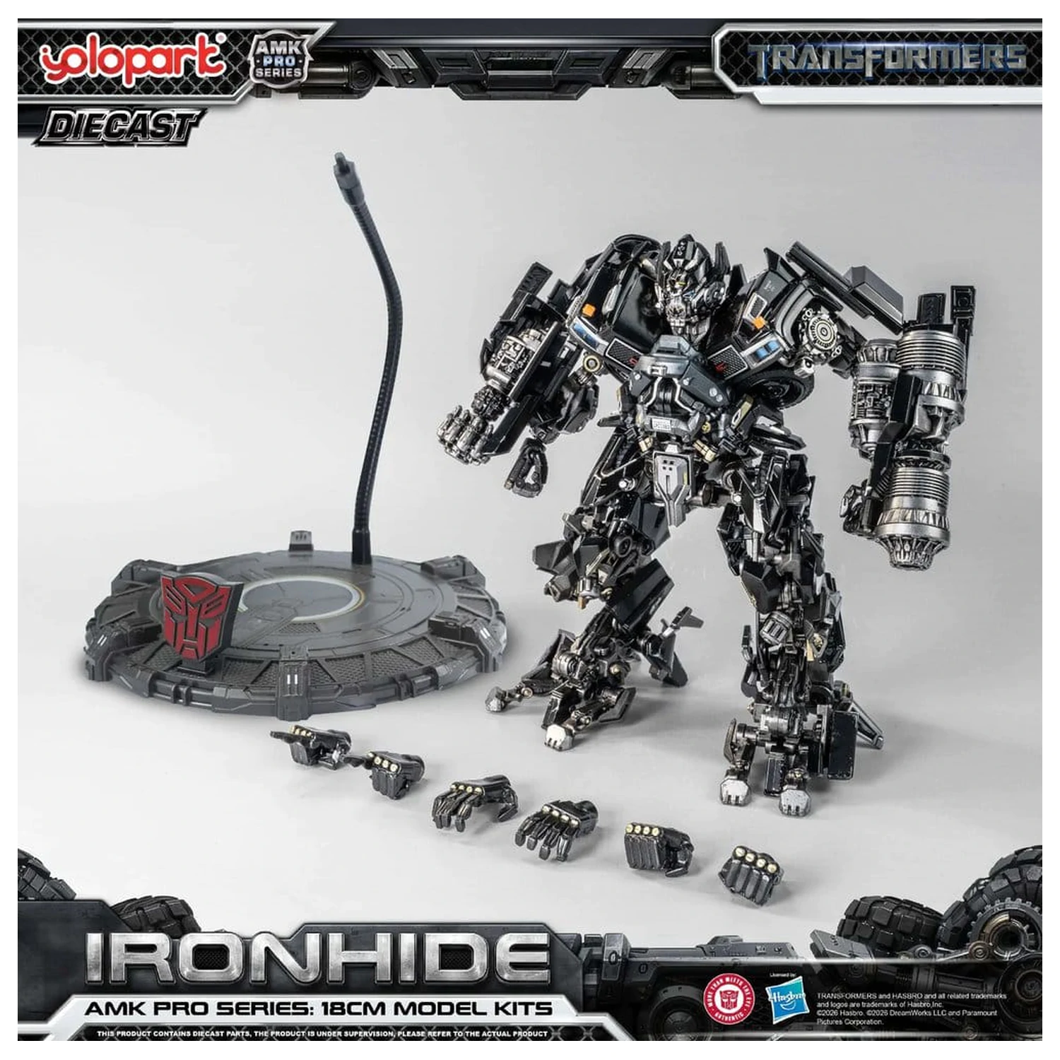 Transformers (2007) AMK PRO Series Ironhide  Műanyag modell készlet 18 cm termékfotó
