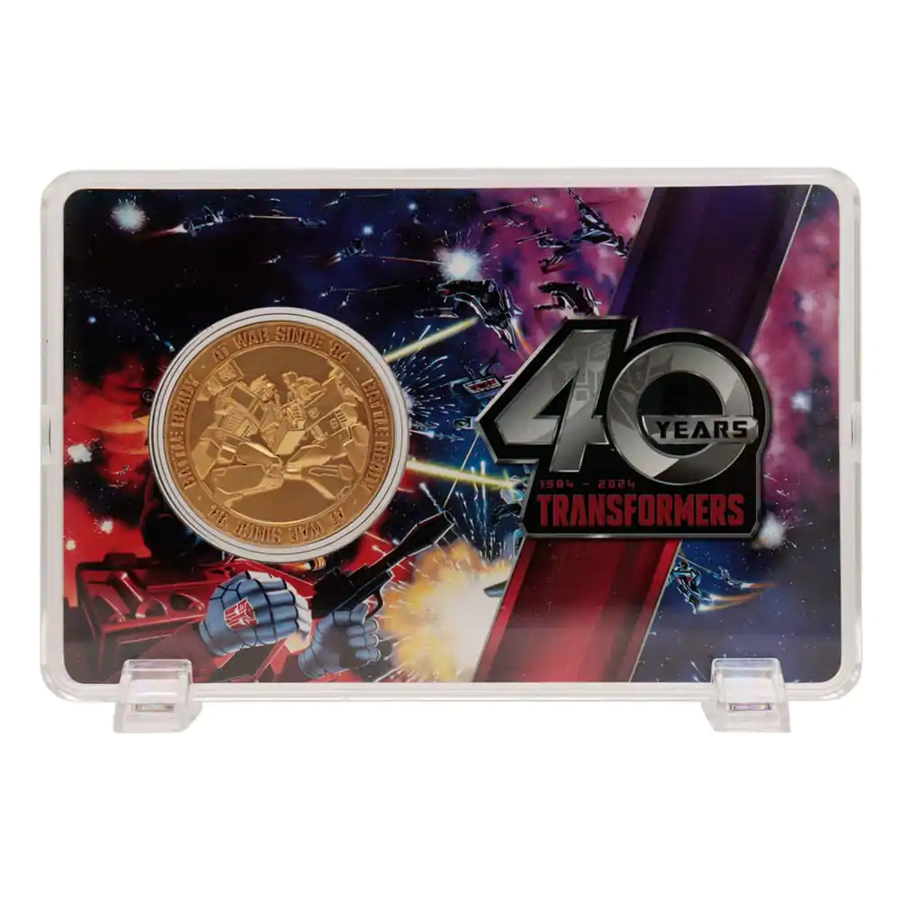 Transformers Collectable Coin 40th Anniversary 24k Gold Plated Edition 4 cm termékfotó