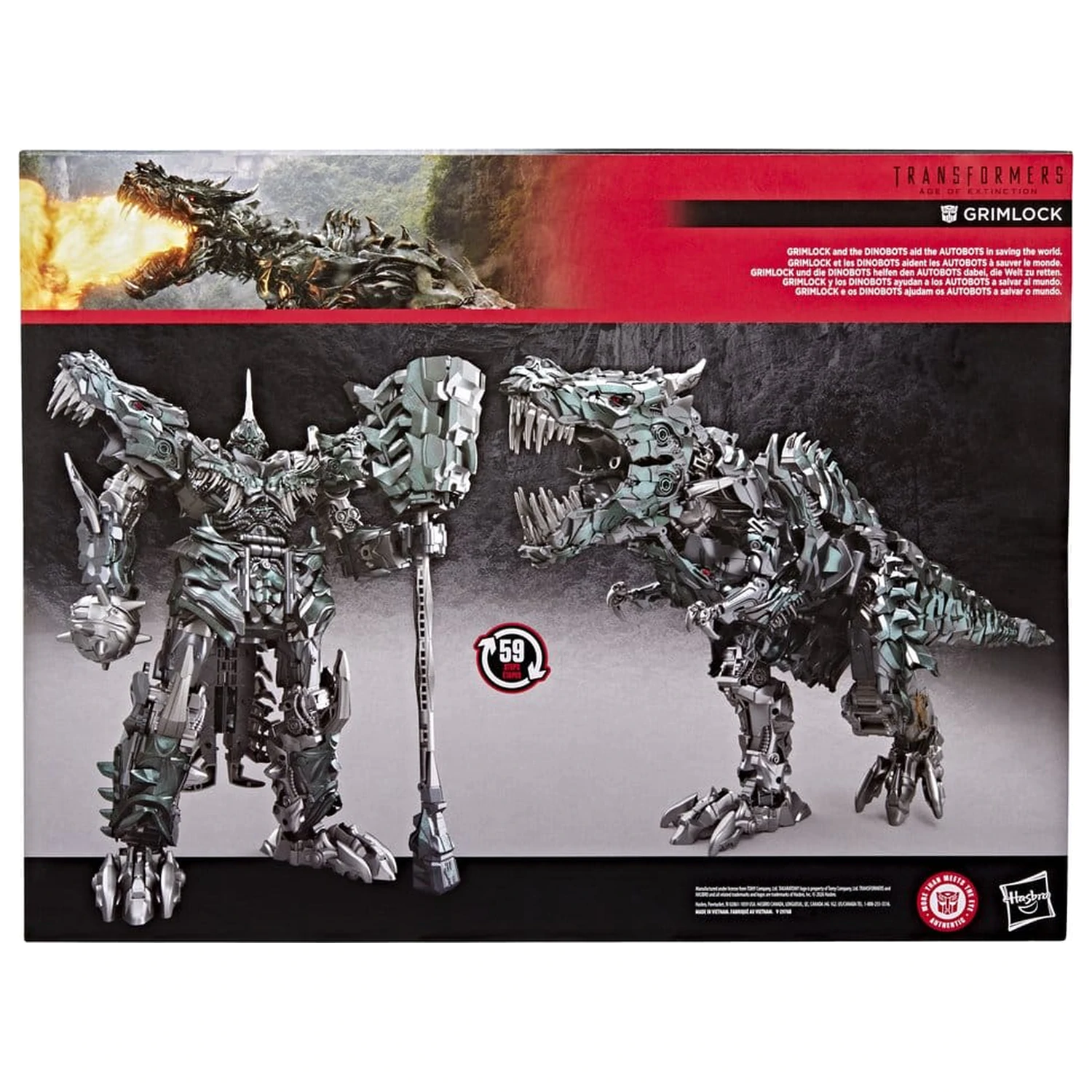 Transformers: Age of Extinction Studio Series Titan Class Grimlock akciófigura 38 cm termékfotó