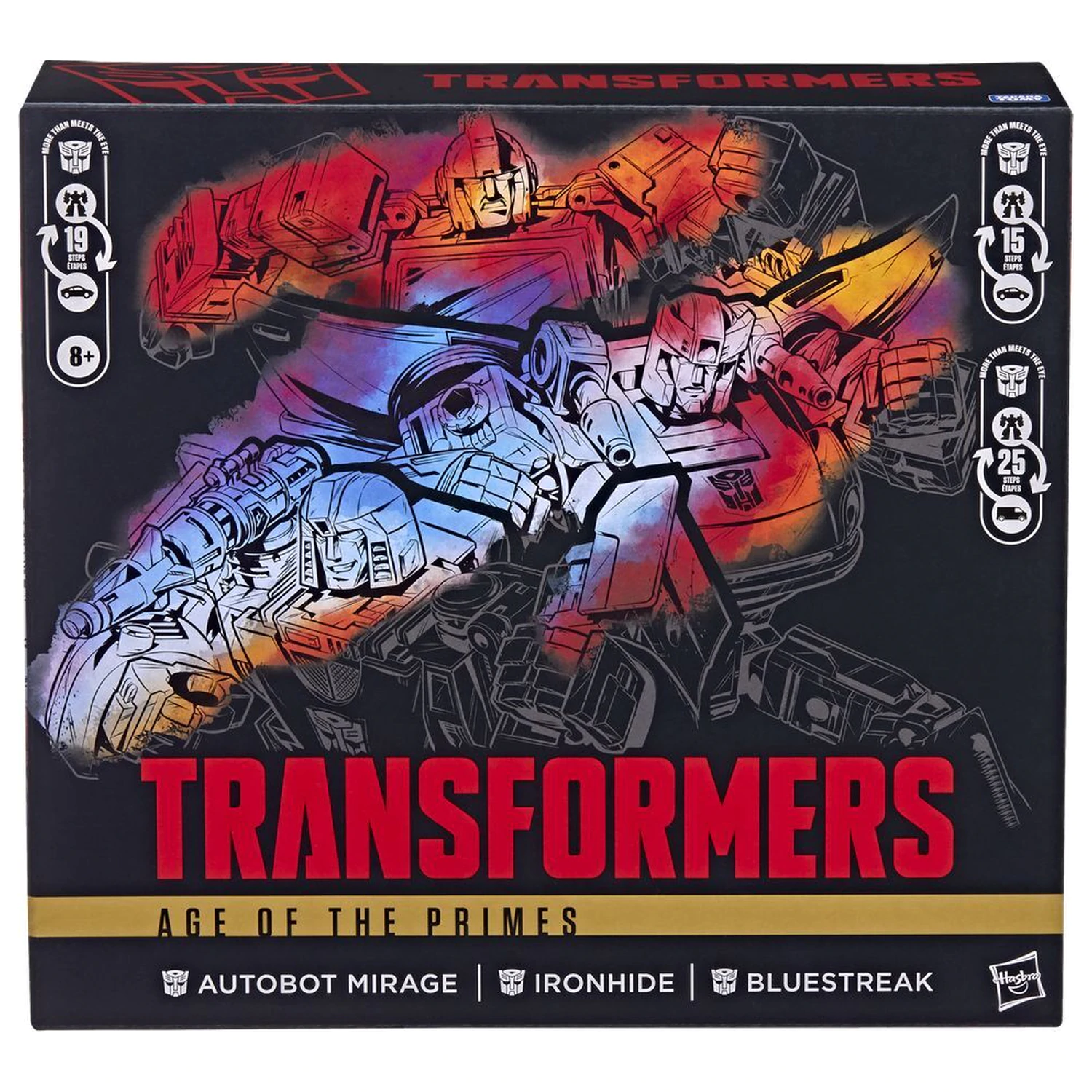 Transformers Age of the Primes Atobot Mirage & Ironhide & Bluestreak 3db-os figura csomag 13-15cm termékfotó