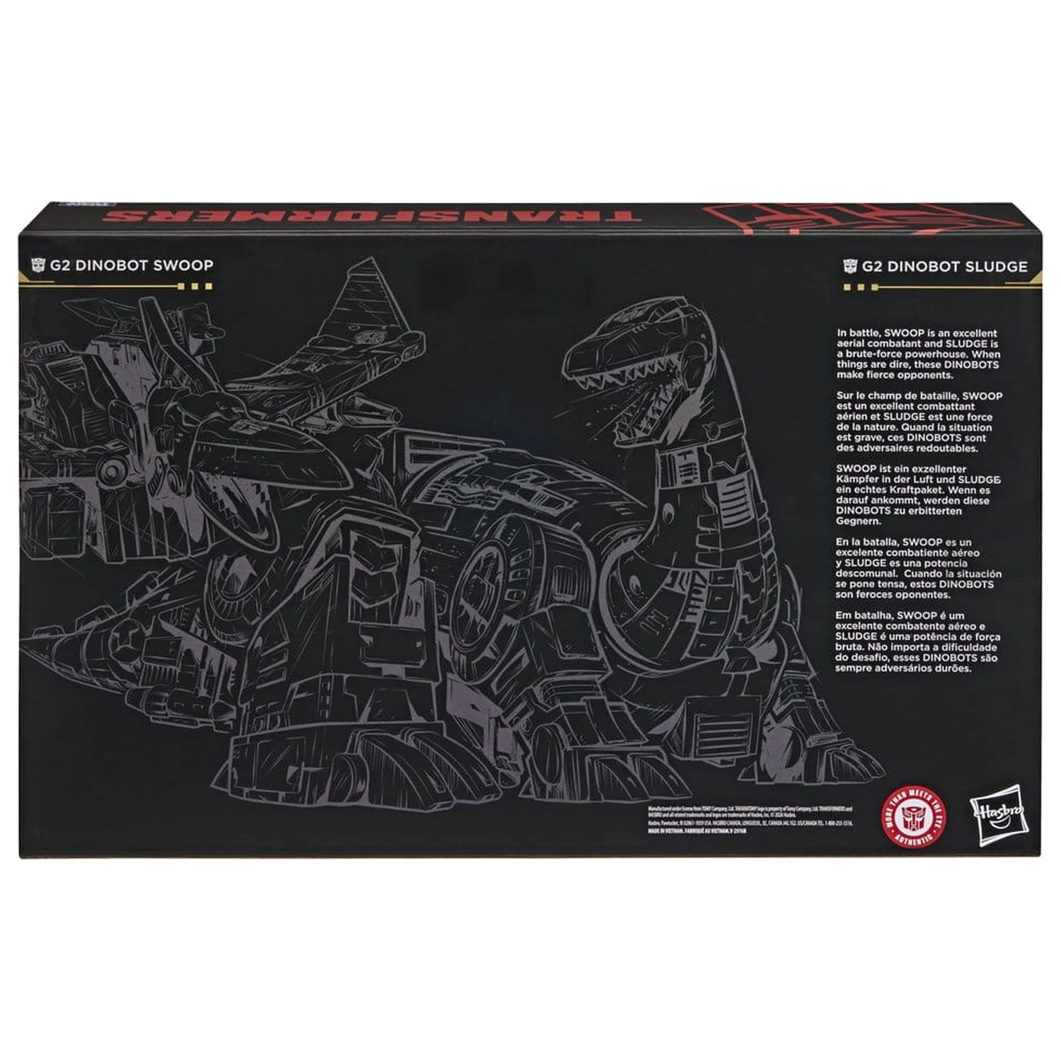 Transformers Age of the Primes Leader Class G2 G2 Dinobot Swoop & G2 Dinobot Sludge 2 db-os akciófigura csomag 19 cm termékfotó