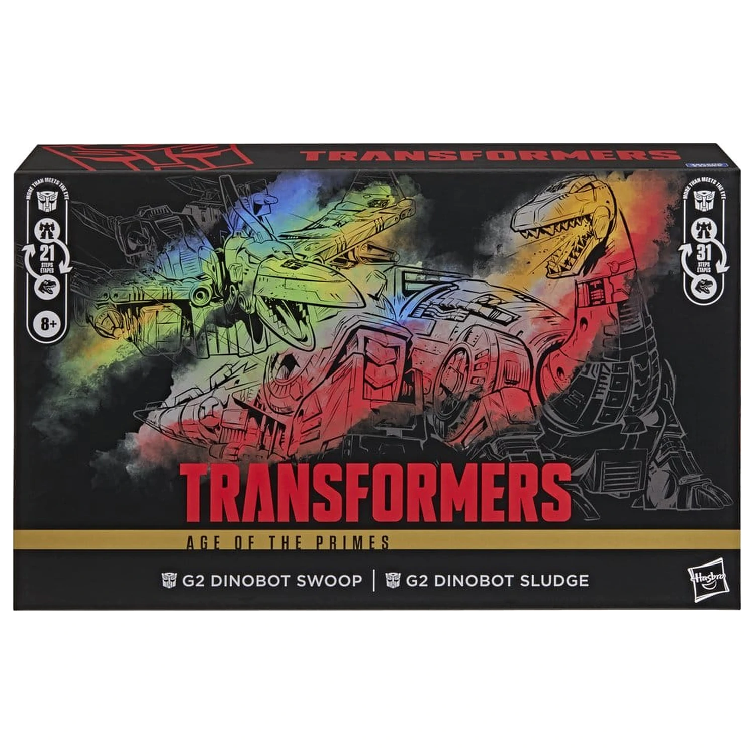 Transformers Age of the Primes Leader Class G2 G2 Dinobot Swoop & G2 Dinobot Sludge 2 db-os akciófigura csomag 19 cm termékfotó