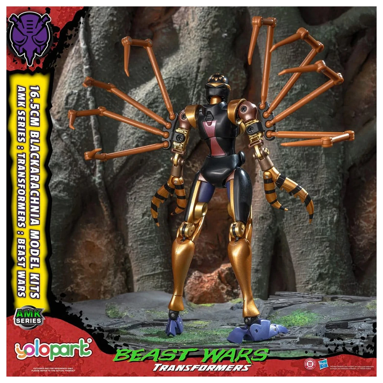 Transformers AMK Series Beast Wars Blackarachnia Műanyag modell készlet 18 cm termékfotó