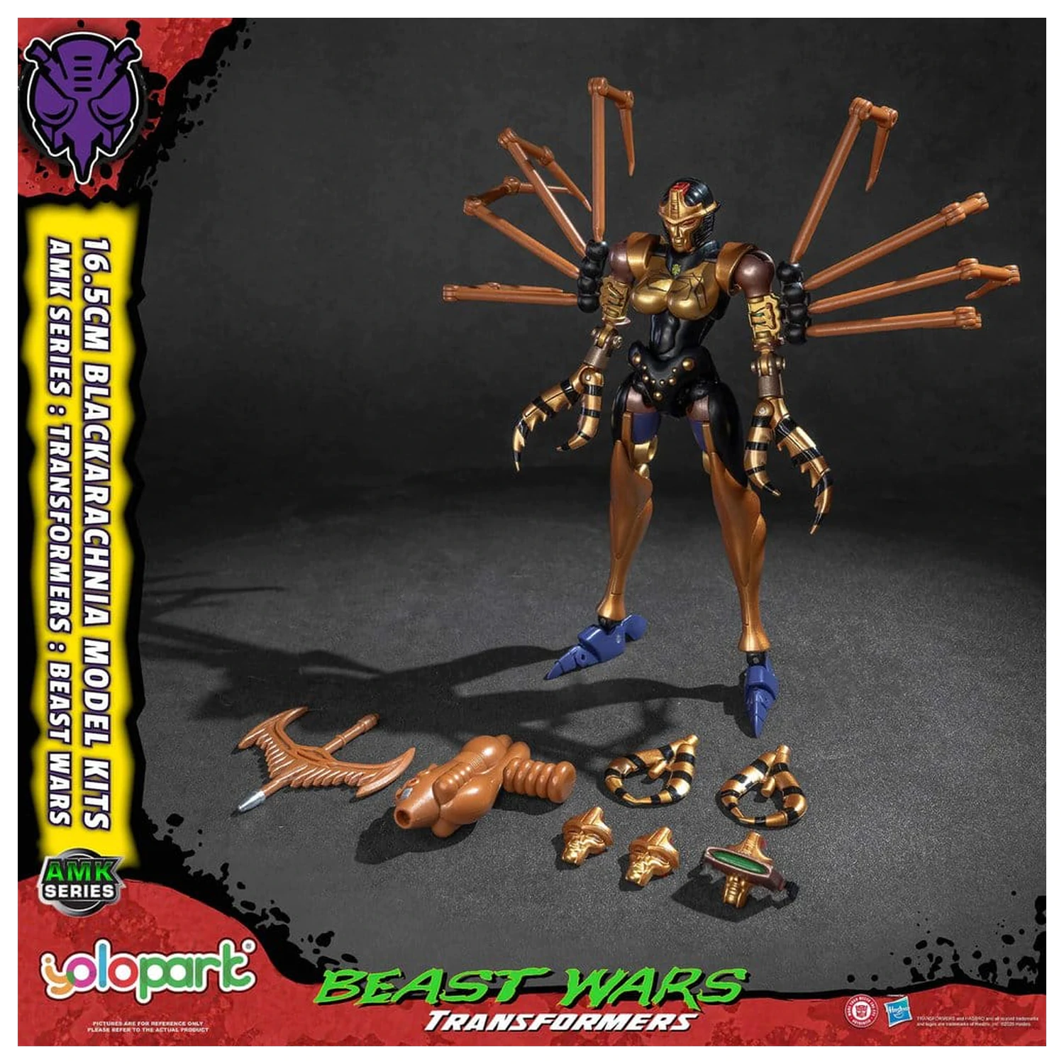 Transformers AMK Series Beast Wars Blackarachnia Műanyag modell készlet 18 cm termékfotó
