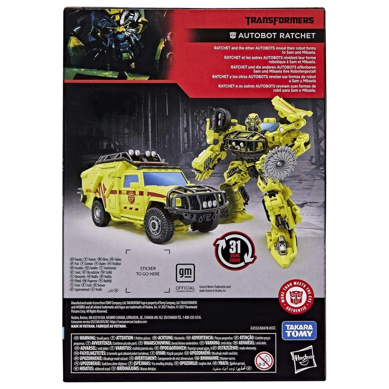 Transformers Autobot Ratchet figura 16,5cm termékfotó