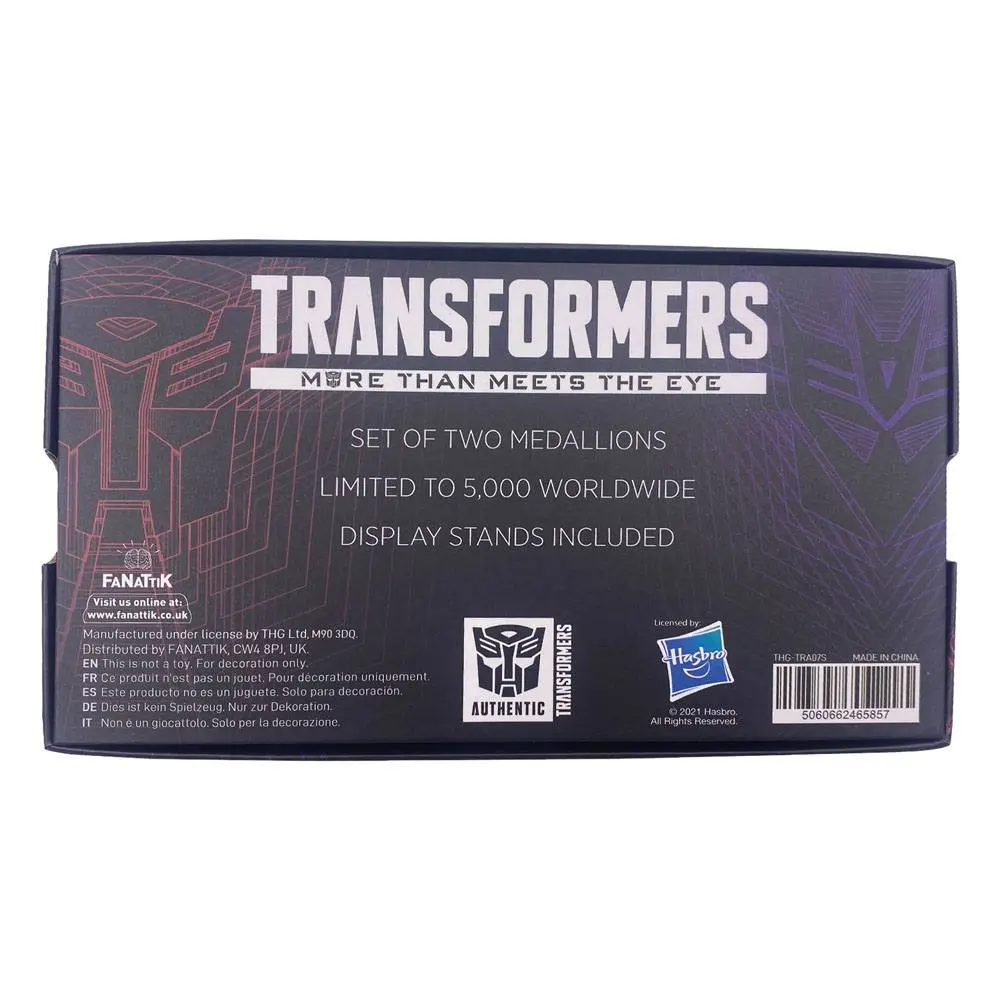 Transformers Autobots &amp; Decepticons Limitált kiadás érme csomag termékfotó