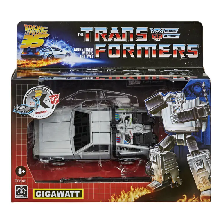 Transformers Back to the Future Delorean Gigawatt figura 14cm termékfotó