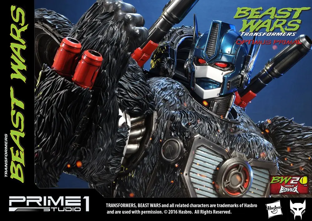 Transformers Beast Wars 1/3 Optimus Primal szobor figura 63 cm termékfotó