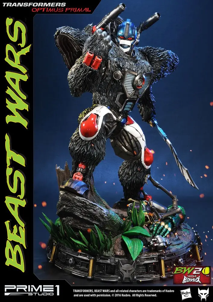 Transformers Beast Wars 1/3 Optimus Primal szobor figura 63 cm termékfotó