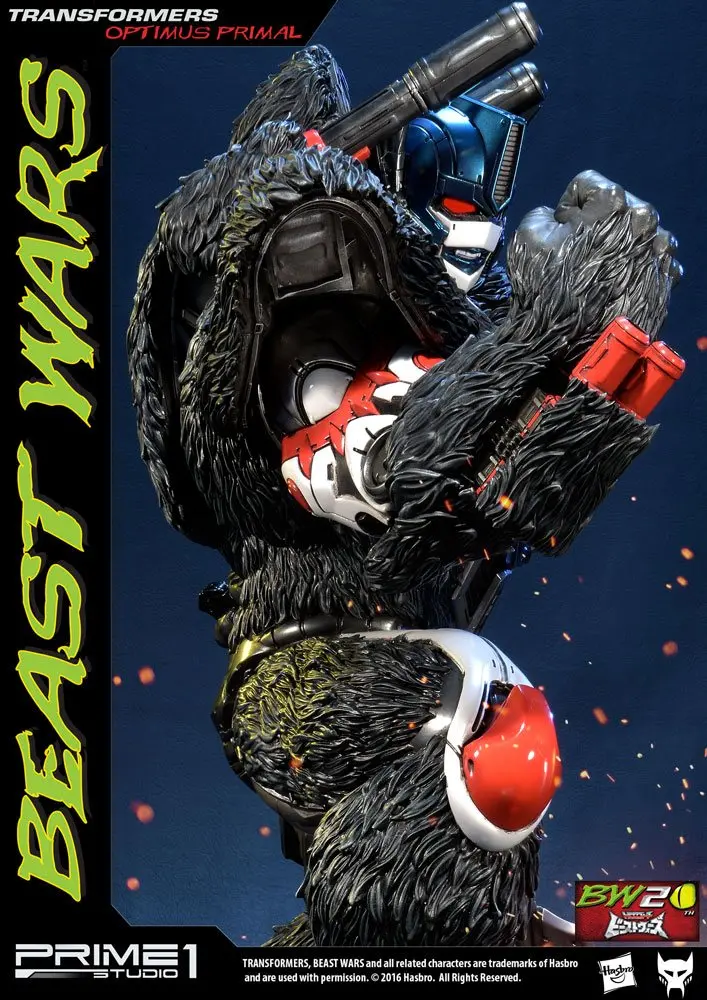 Transformers Beast Wars 1/3 Optimus Primal szobor figura 63 cm termékfotó
