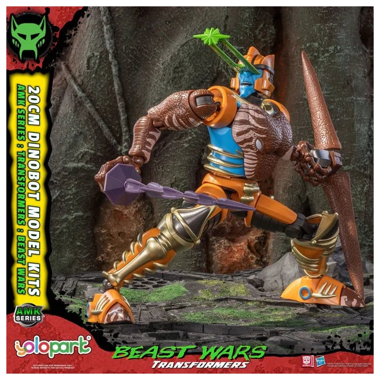 Transformers: Beast Wars AMK Series Dinobot Műanyag modell készlet 20 cm termékfotó