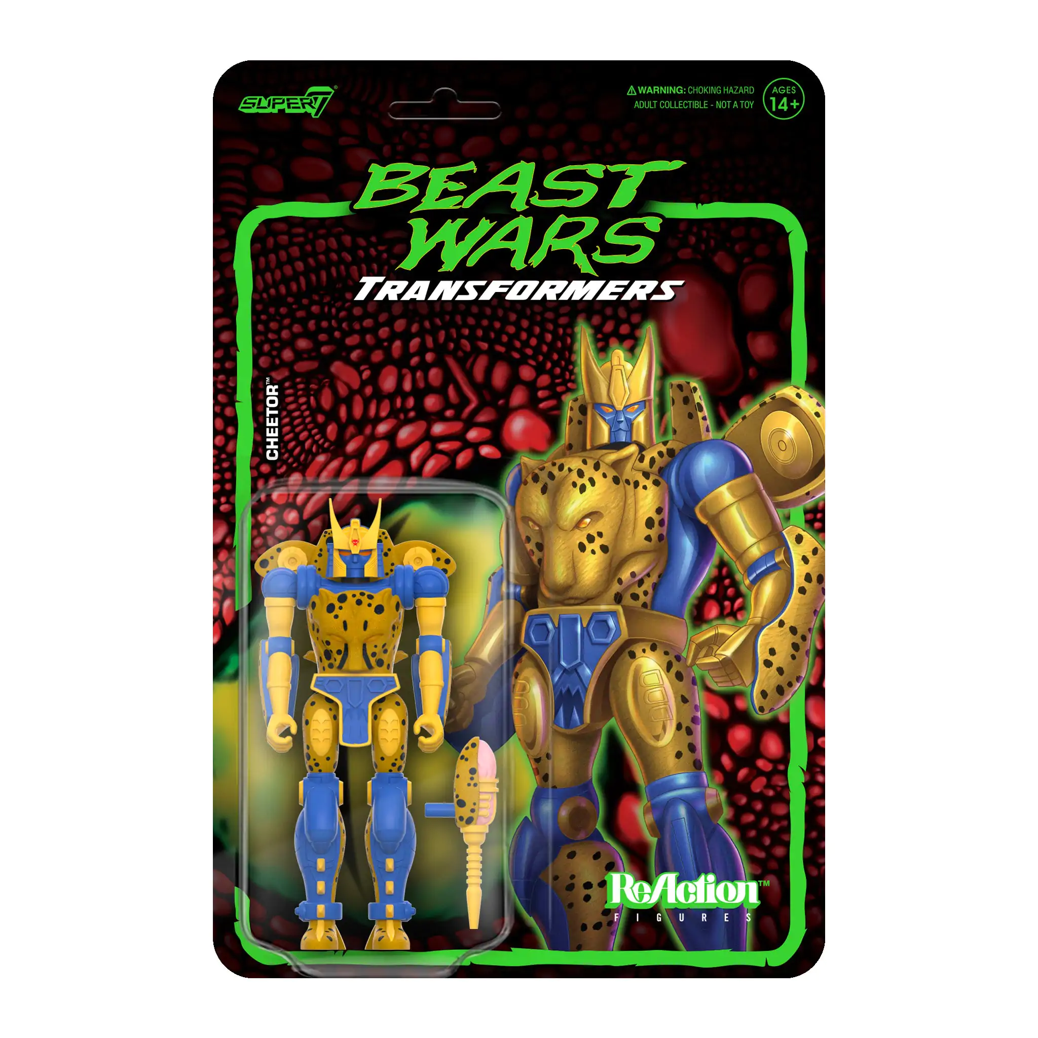 Transformers Beast Wars ReAction Cheetor akciófigura 10 cm termékfotó