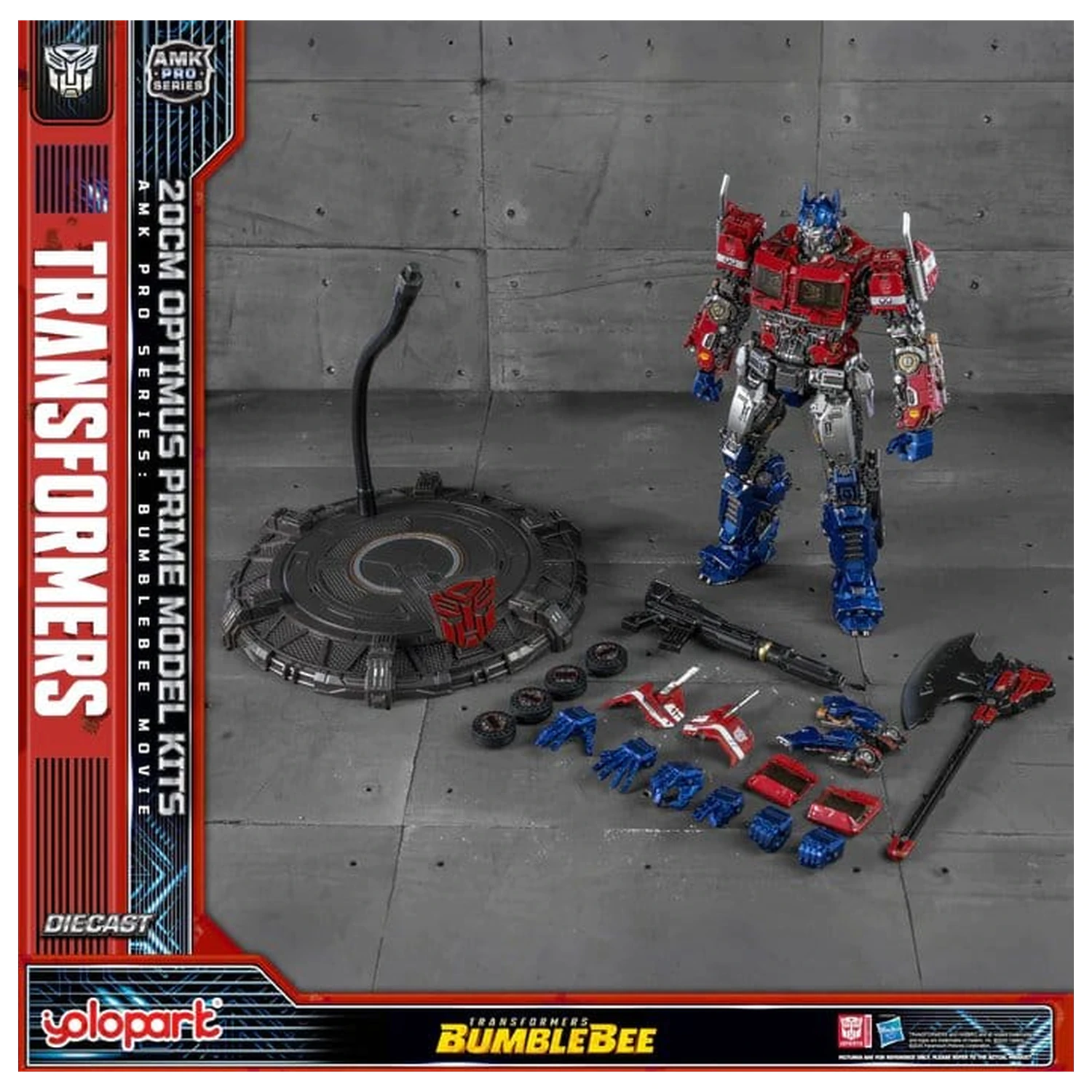 Transformers: Bumblebee AMK PRO Series Optimus Prime Műanyag modell készlet 20 cm termékfotó