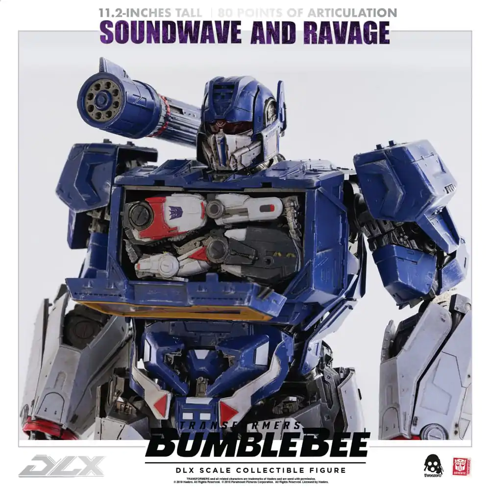 Transformers Bumblebee DLX 1/6 Soundwave &amp; Ravage 2 db-os akciófigura csomag 28 cm termékfotó