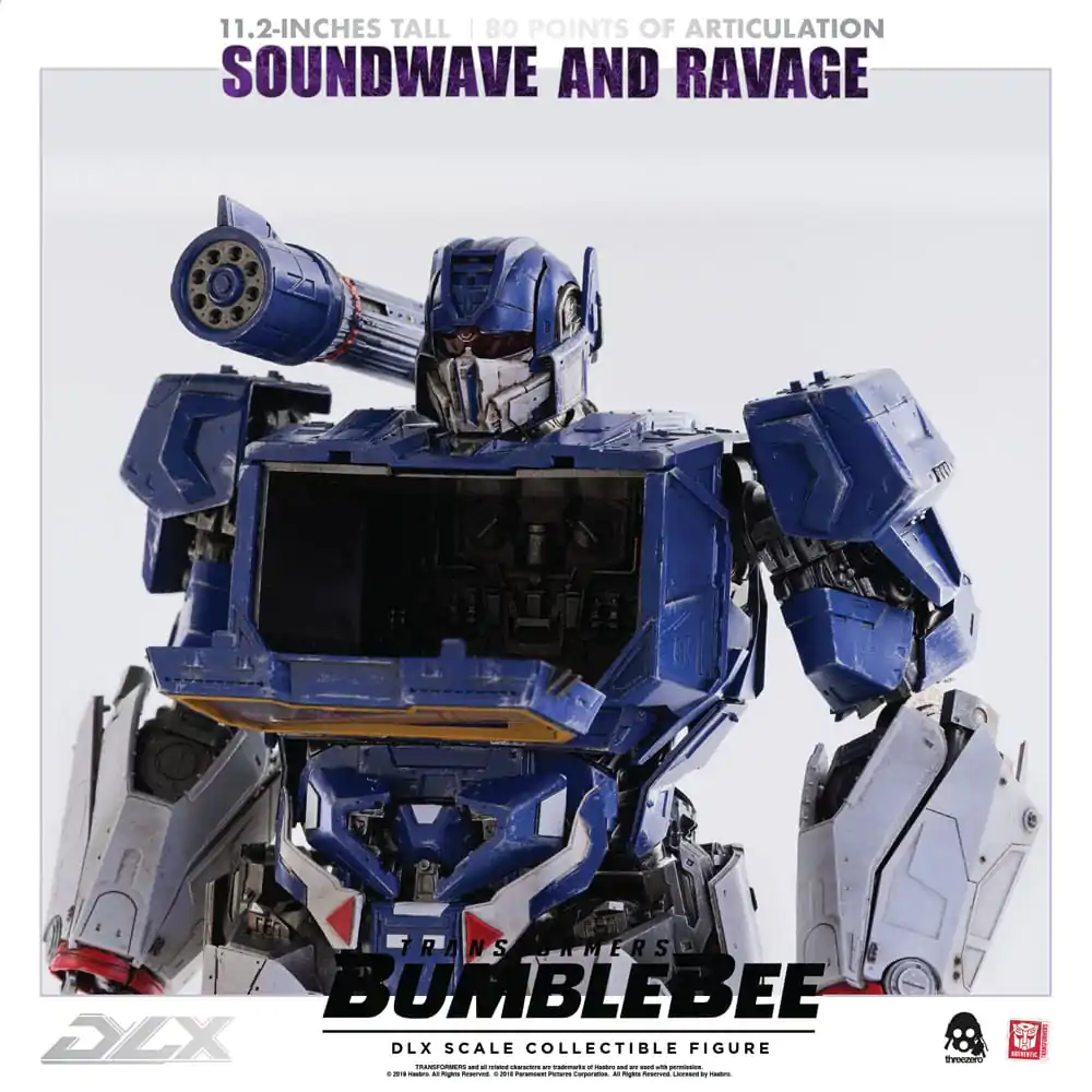 Transformers Bumblebee DLX 1/6 Soundwave &amp; Ravage 2 db-os akciófigura csomag 28 cm termékfotó