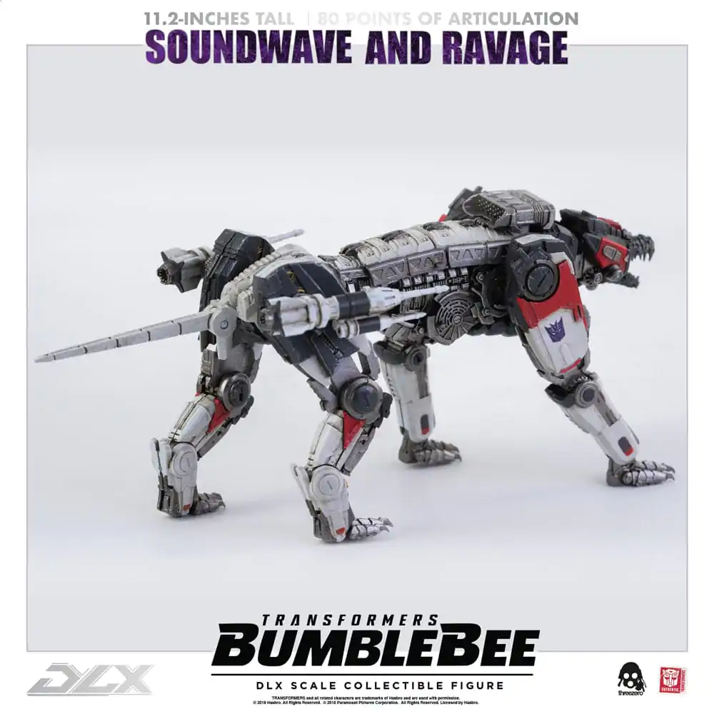 Transformers Bumblebee DLX 1/6 Soundwave &amp; Ravage 2 db-os akciófigura csomag 28 cm termékfotó