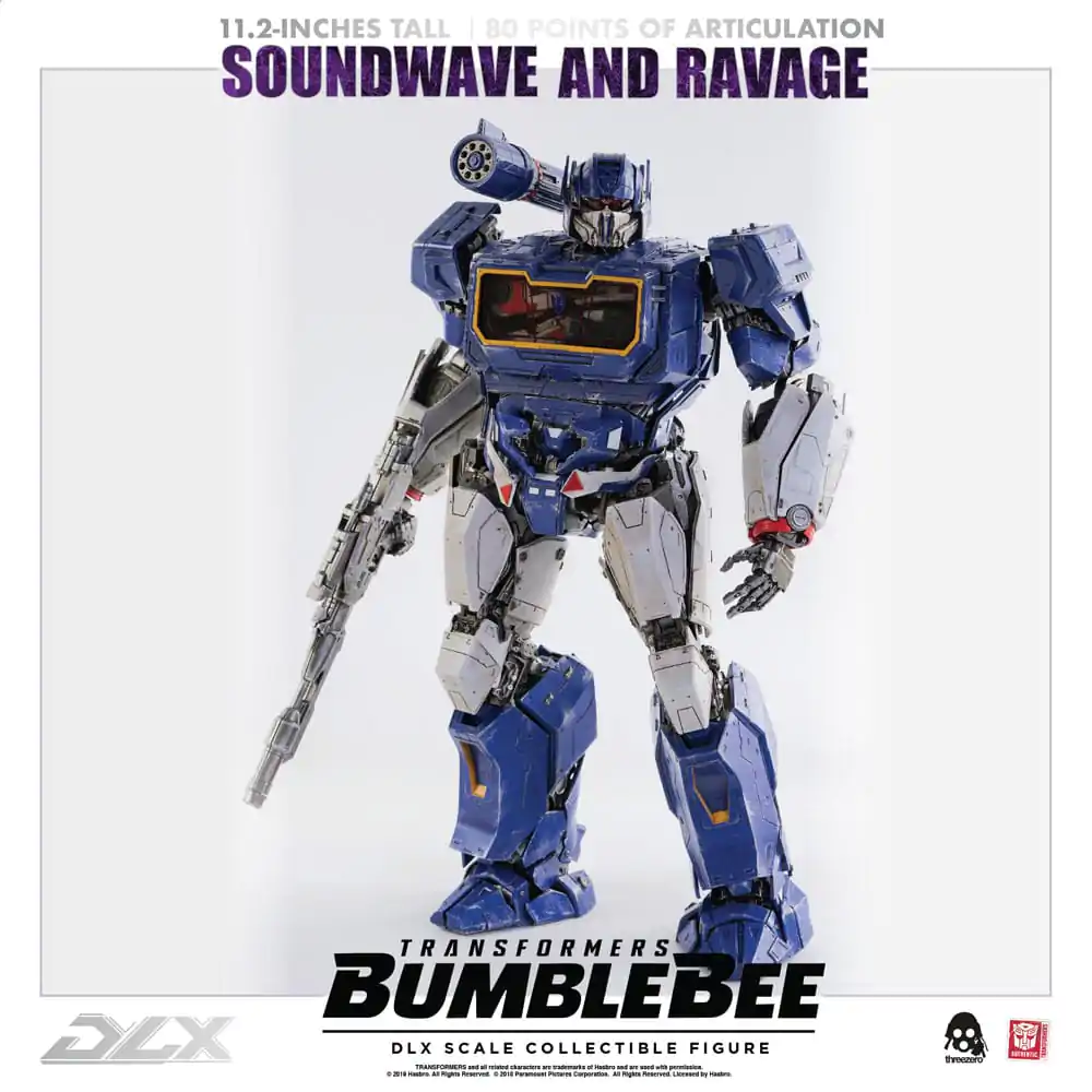 Transformers Bumblebee DLX 1/6 Soundwave &amp; Ravage 2 db-os akciófigura csomag 28 cm termékfotó