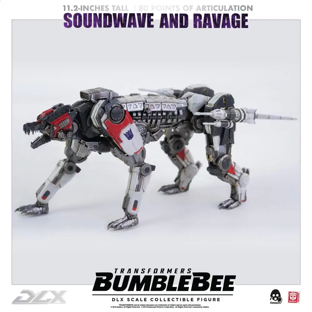 Transformers Bumblebee DLX 1/6 Soundwave &amp; Ravage 2 db-os akciófigura csomag 28 cm termékfotó