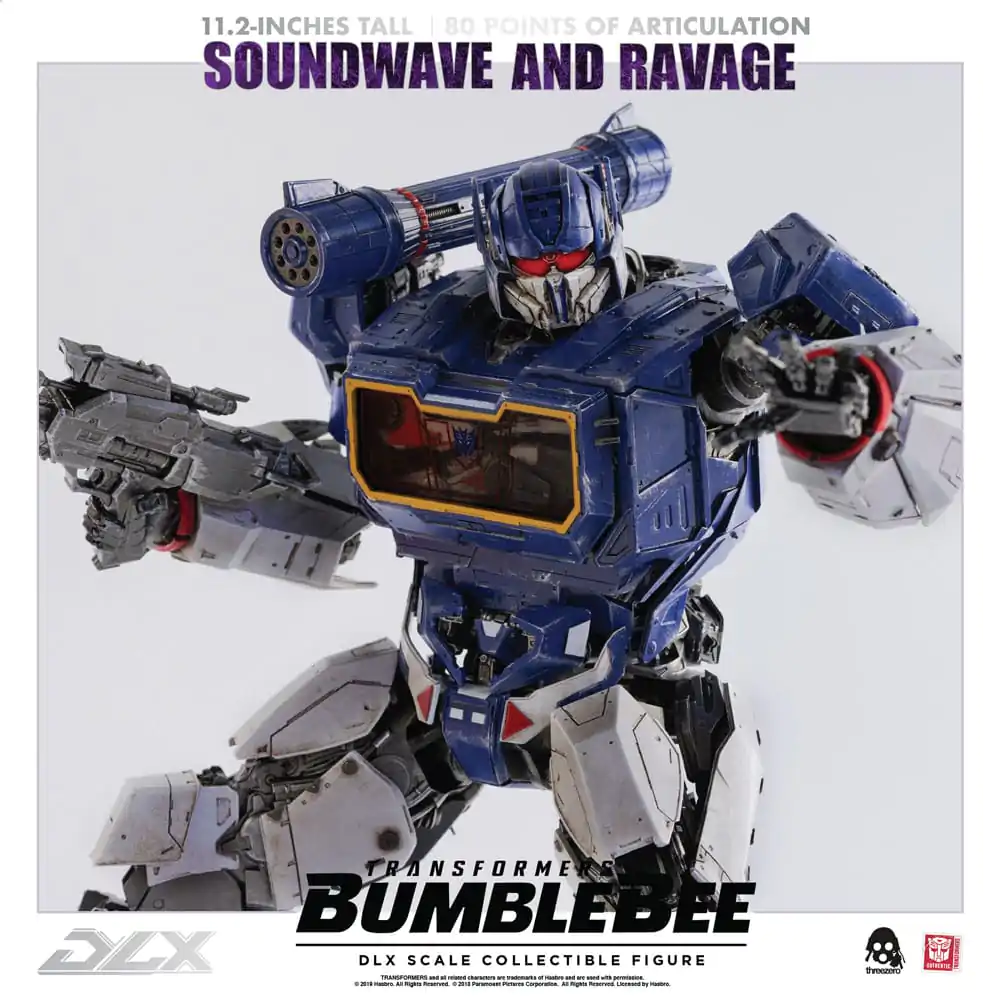Transformers Bumblebee DLX 1/6 Soundwave &amp; Ravage 2 db-os akciófigura csomag 28 cm termékfotó
