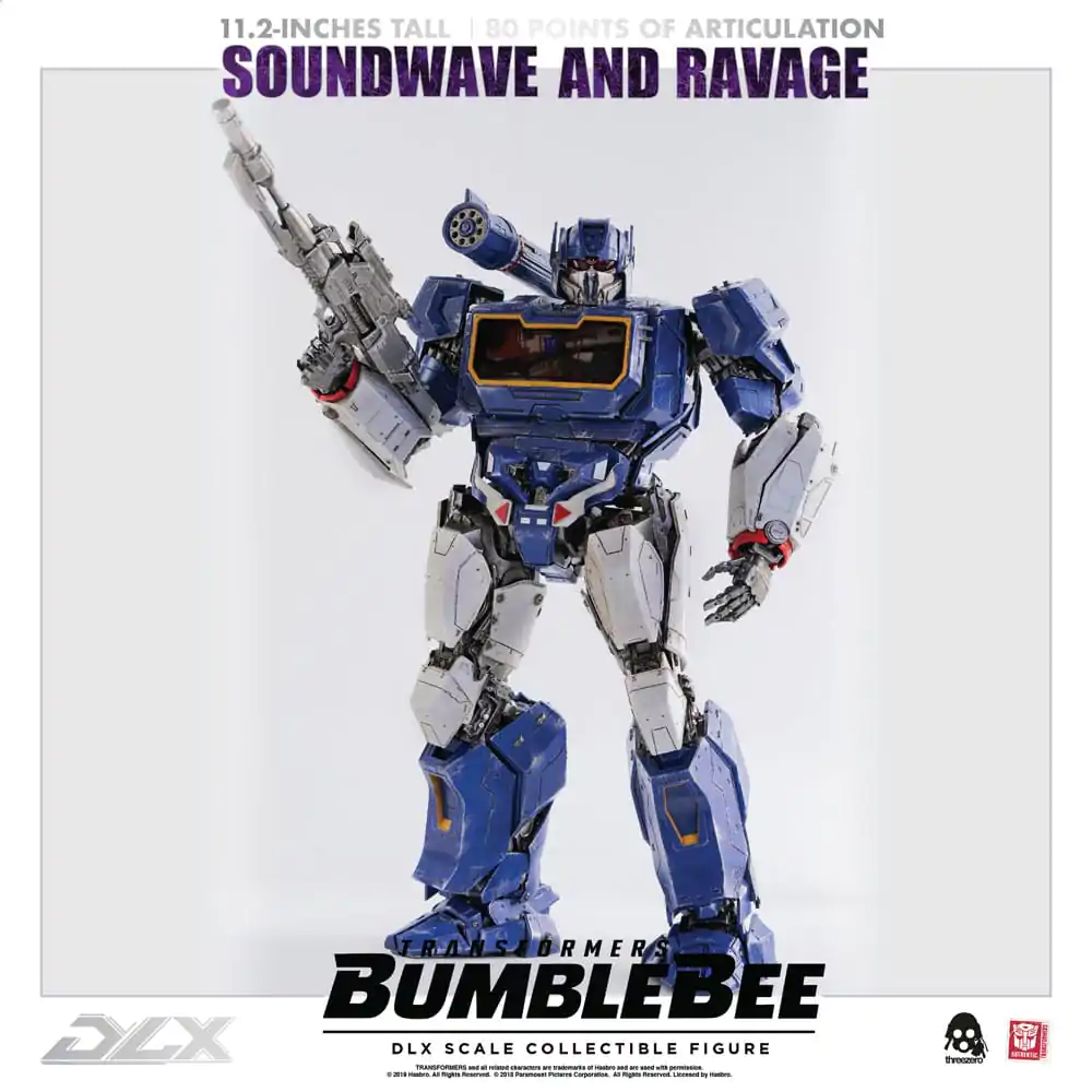 Transformers Bumblebee DLX 1/6 Soundwave &amp; Ravage 2 db-os akciófigura csomag 28 cm termékfotó