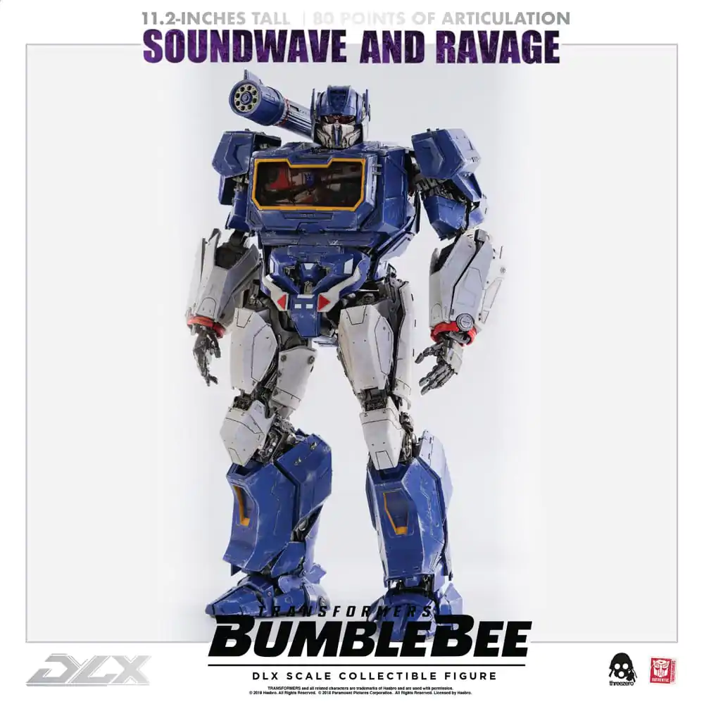 Transformers Bumblebee DLX 1/6 Soundwave &amp; Ravage 2 db-os akciófigura csomag 28 cm termékfotó