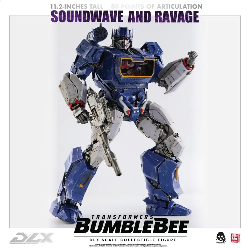 Transformers Bumblebee DLX 1/6 Soundwave &amp; Ravage 2 db-os akciófigura csomag 28 cm termékfotó