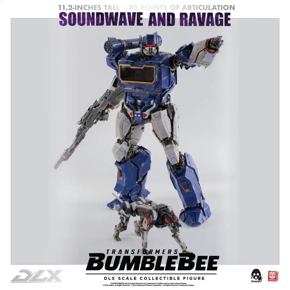 Transformers Bumblebee DLX 1/6 Soundwave &amp; Ravage 2 db-os akciófigura csomag 28 cm termékfotó