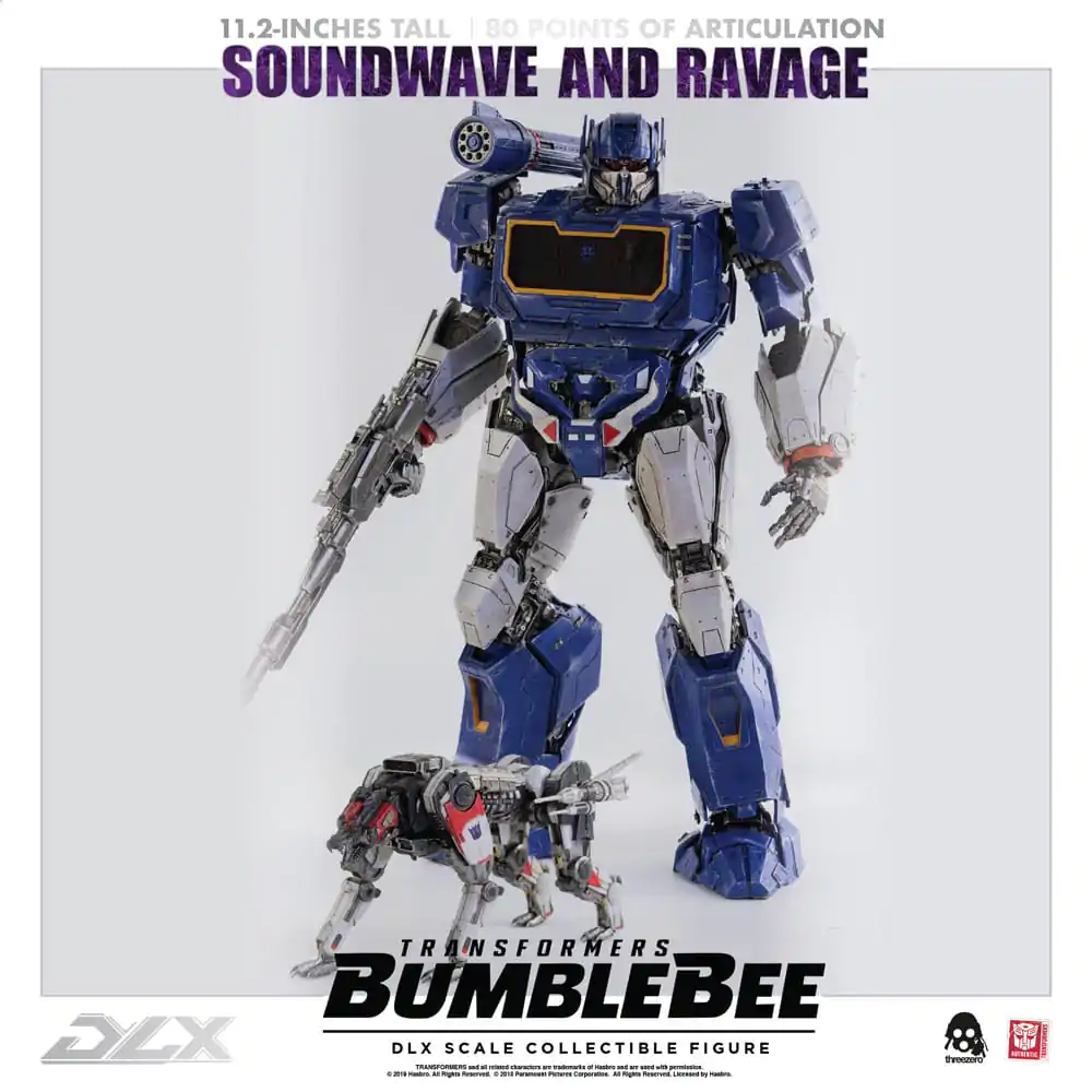 Transformers Bumblebee DLX 1/6 Soundwave &amp; Ravage 2 db-os akciófigura csomag 28 cm termékfotó