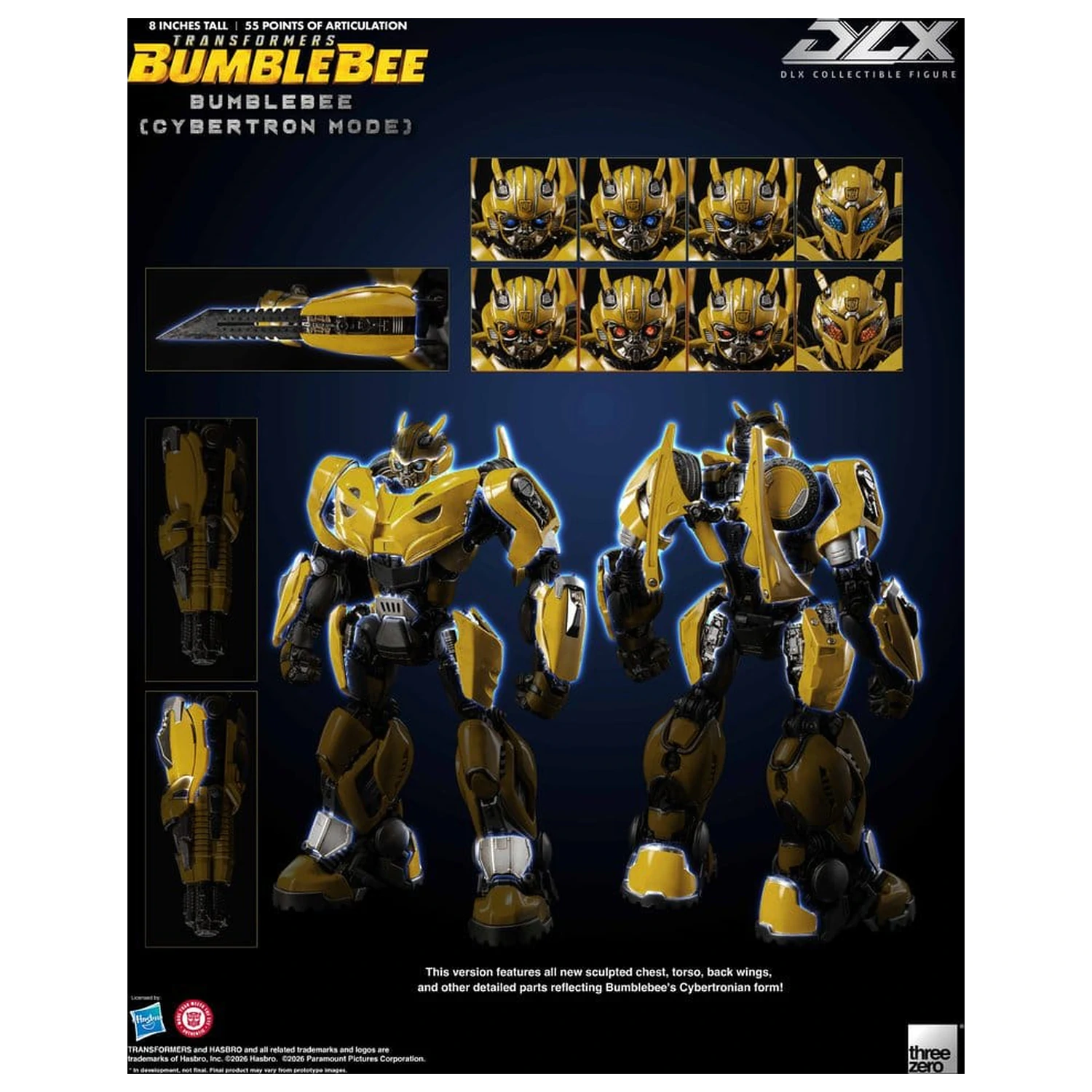 Transformers: Bumblebee DLX akciófigura Bumblebee (Cybertron Mode) 20 cm termékfotó