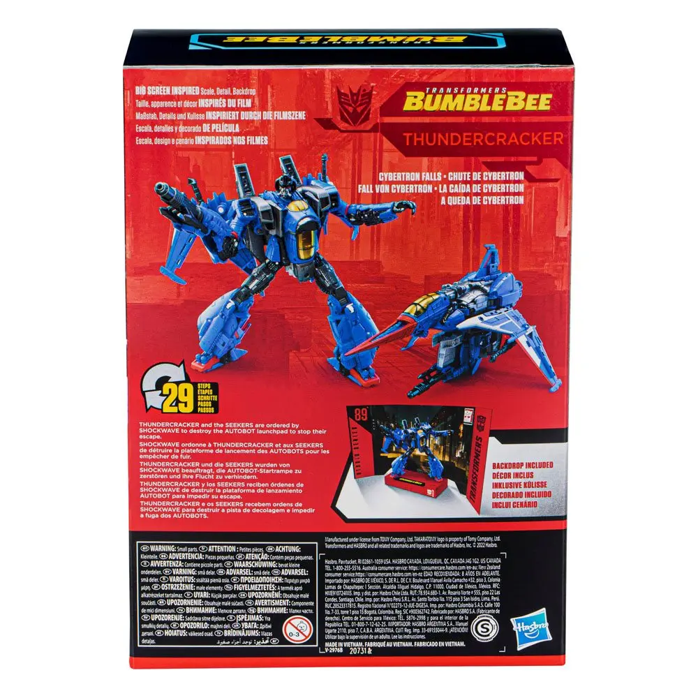 Transformers: Bumblebee Generations Studio Series Voyager Class 2022 Thundercracker akciófigura 17 cm termékfotó