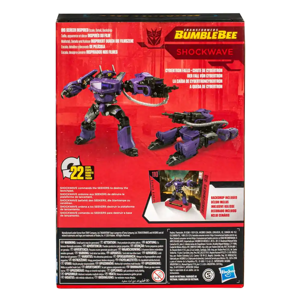 Transformers: Bumblebee Studio Series Voyager Class Shockwave akciófigura 17 cm termékfotó