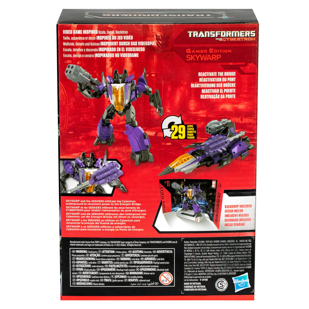 Transformers Cybertron Studio Series Gamer Edition Skywarp figura 16,5cm termékfotó