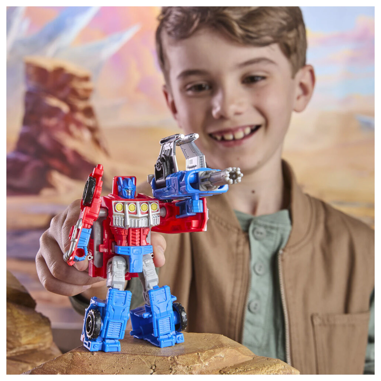 Transformers Cyberworld Optimus Prime figura 10cm termékfotó