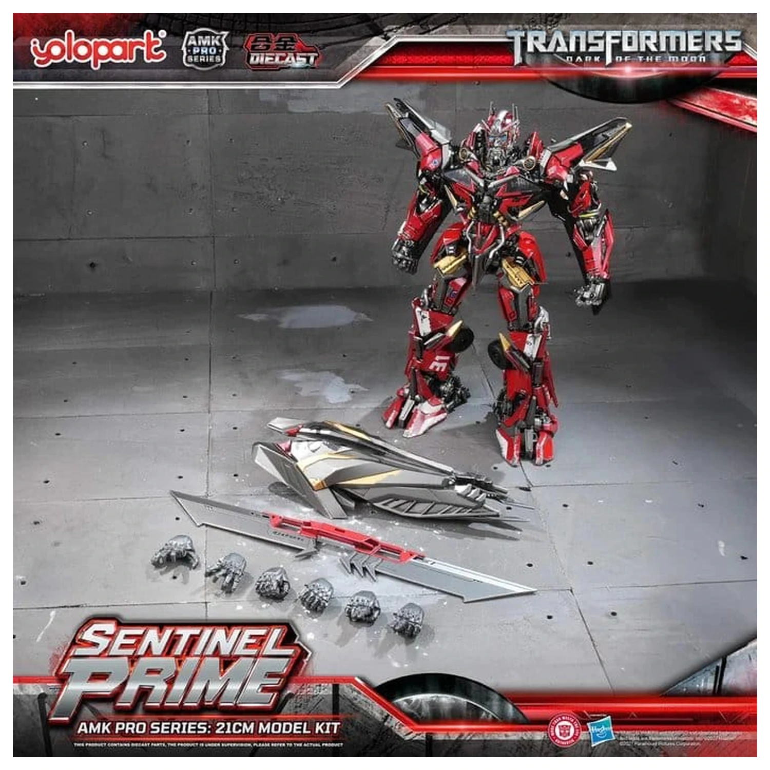 Transformers: Dark of the Moon AMK PRO Series Sentinel Prime Műanyag modell készlet 21 cm termékfotó