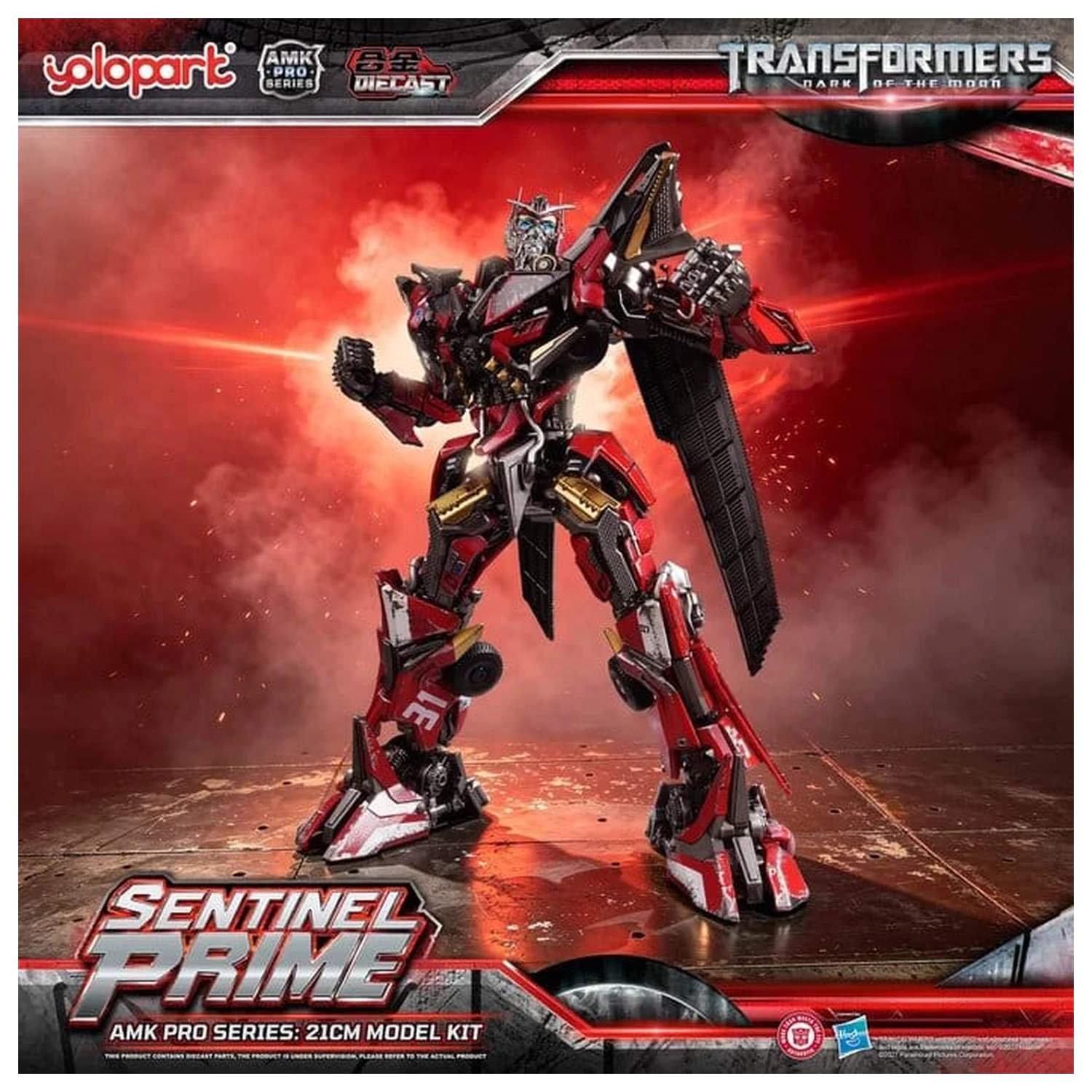 Transformers: Dark of the Moon AMK PRO Series Sentinel Prime Műanyag modell készlet 21 cm termékfotó