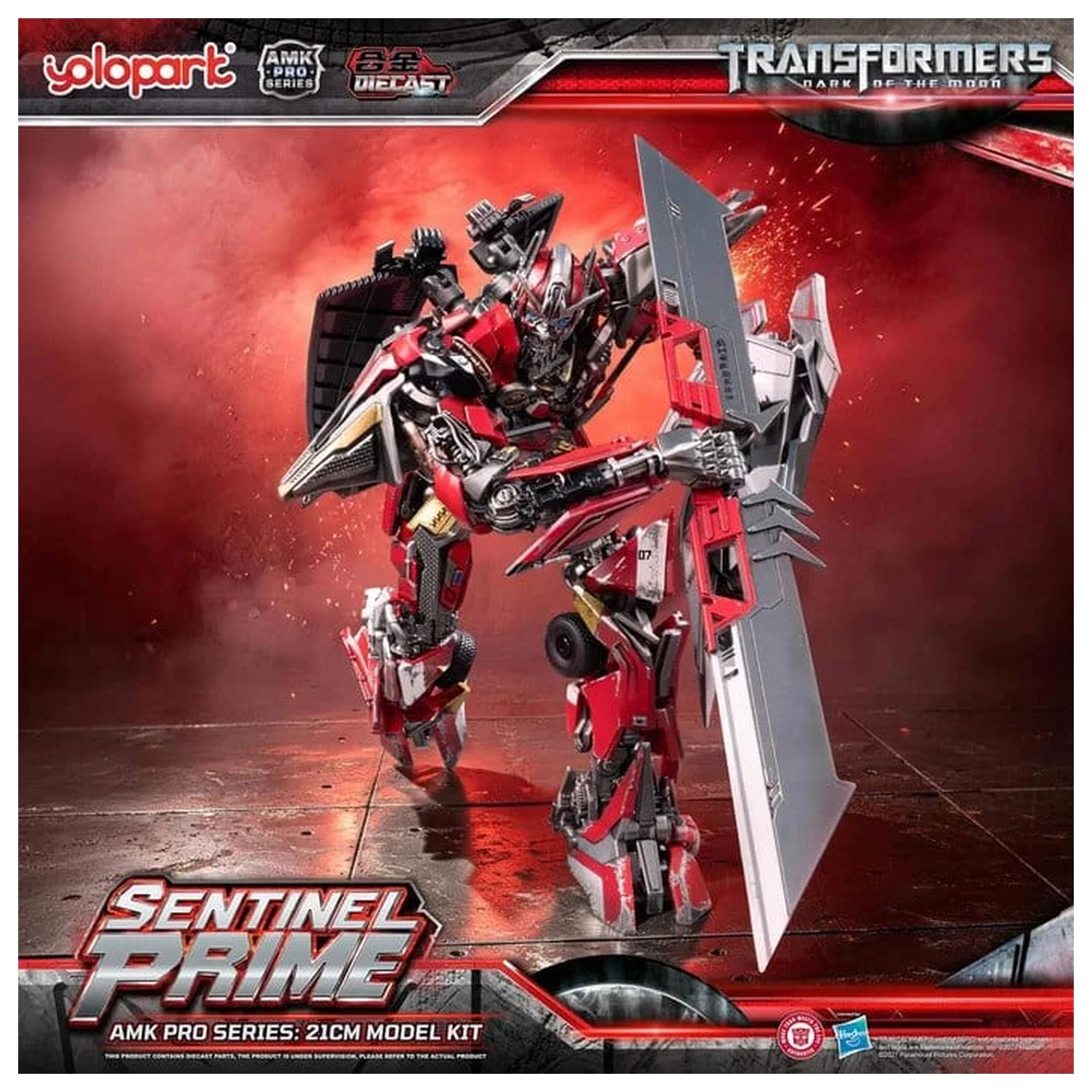 Transformers: Dark of the Moon AMK PRO Series Sentinel Prime Műanyag modell készlet 21 cm termékfotó