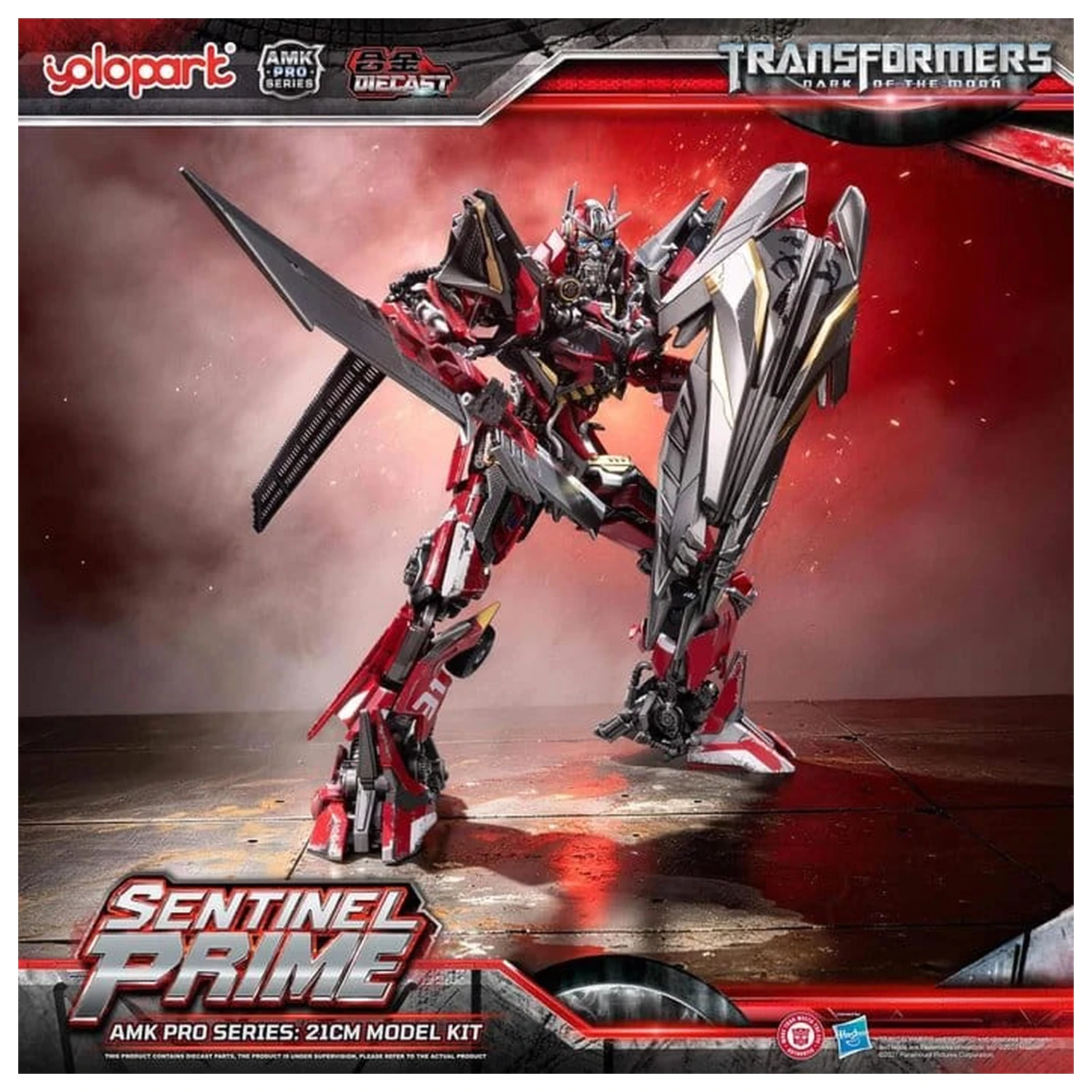 Transformers: Dark of the Moon AMK PRO Series Sentinel Prime Műanyag modell készlet 21 cm termékfotó