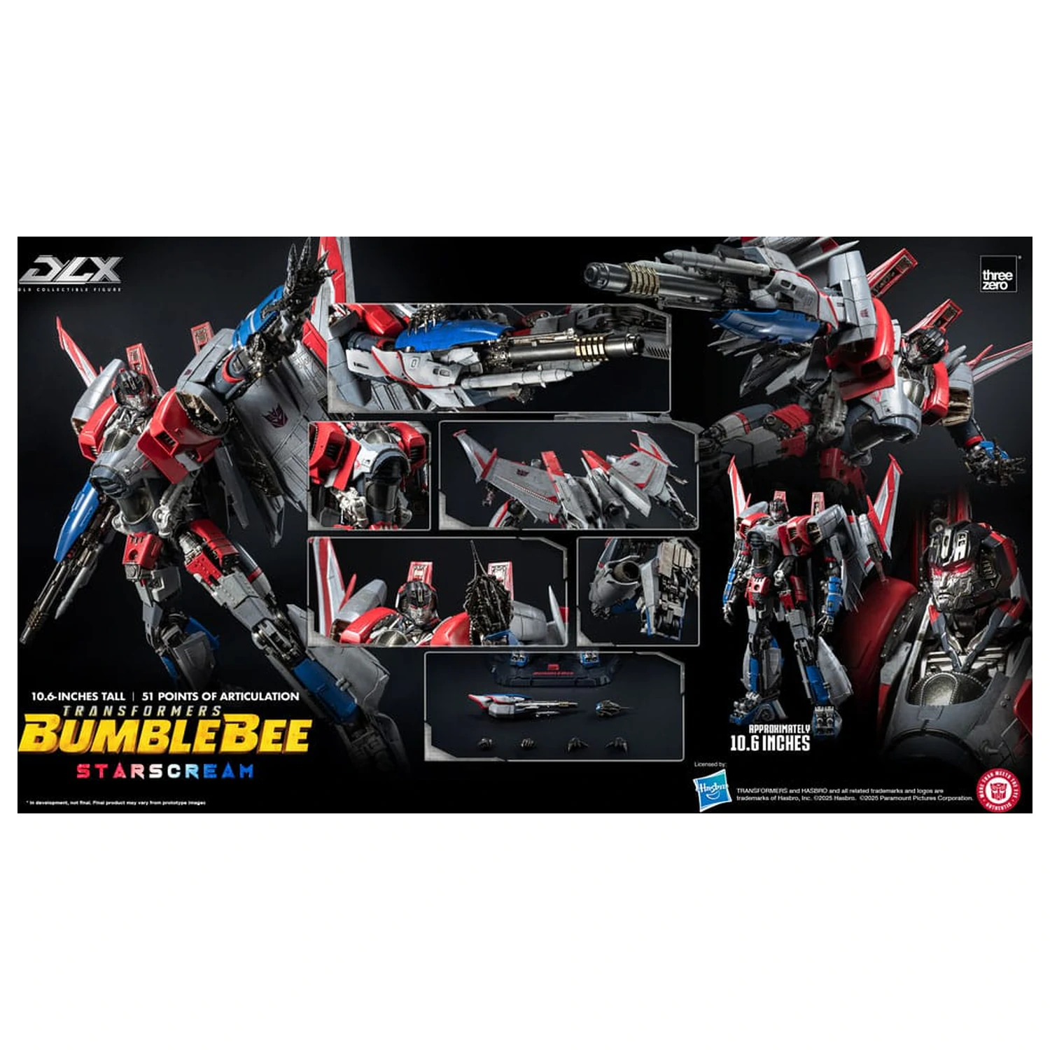 Transformers DLX akciófigura Starscream Bumblebee 27 cm  termékfotó