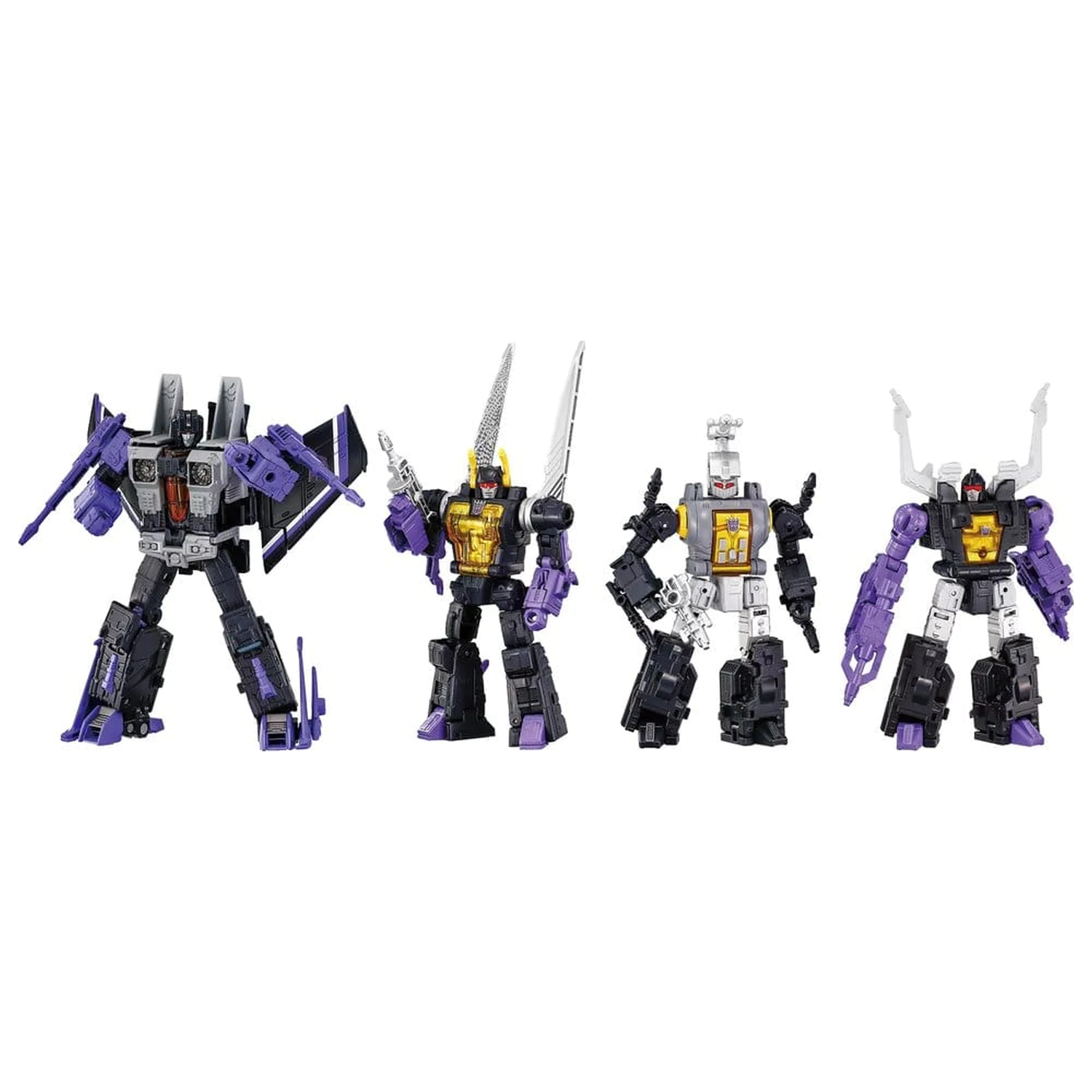 Transformers Dramatic Capture Series Decepticons Part 2 4 db-os akciófigura csomag termékfotó