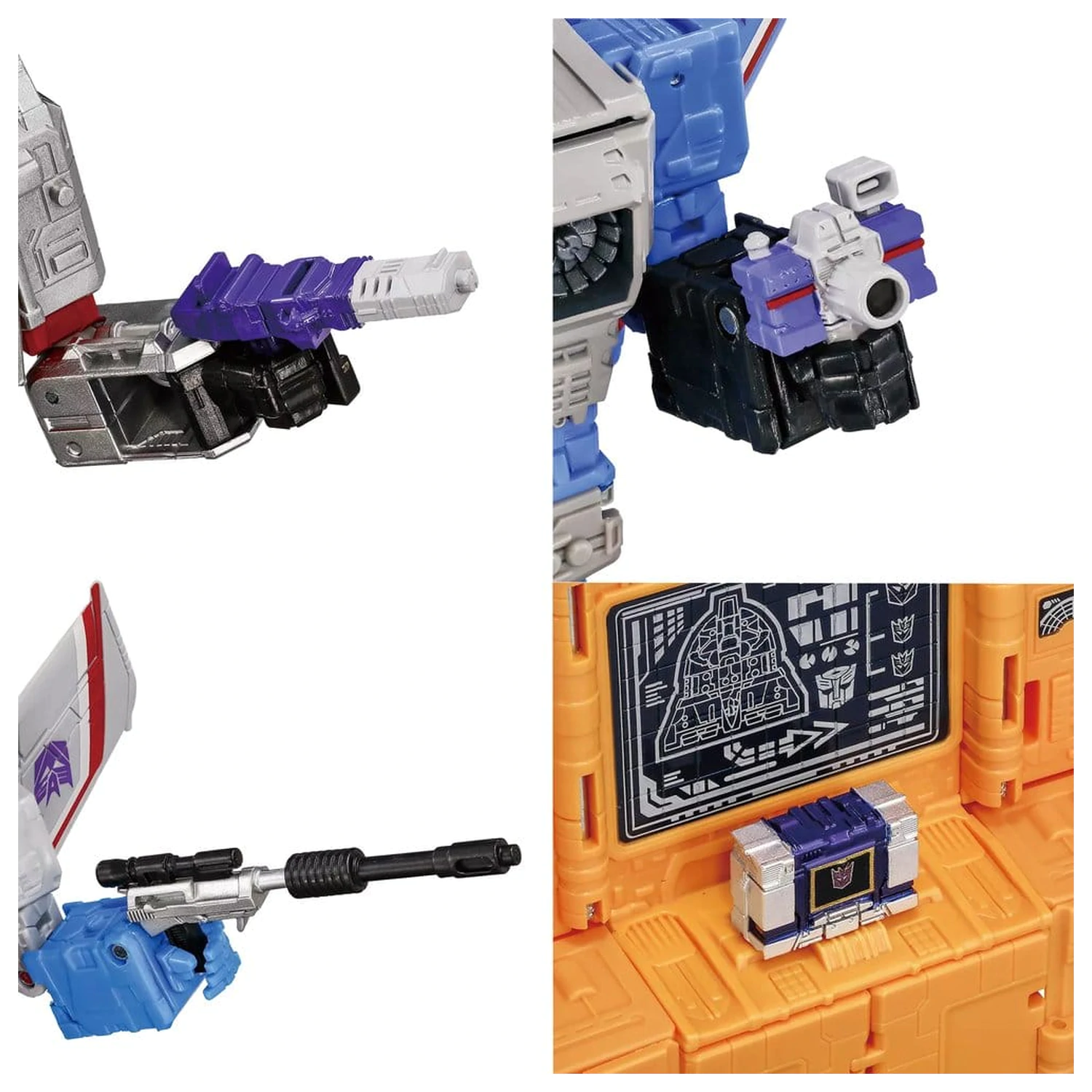 Transformers Dramatic Capture Series Decepticons Part 2 4 db-os akciófigura csomag termékfotó