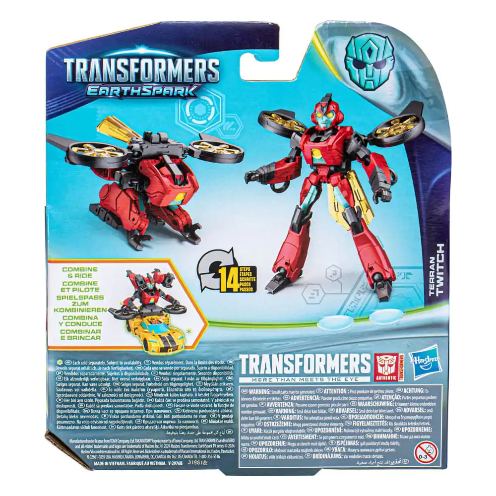 Transformers EarthSpark Warrior Class Terran Twitch akciófigura 13 cm termékfotó