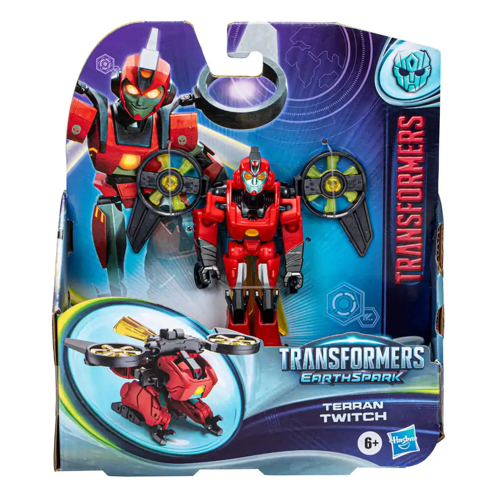 Transformers EarthSpark Warrior Class Terran Twitch akciófigura 13 cm termékfotó