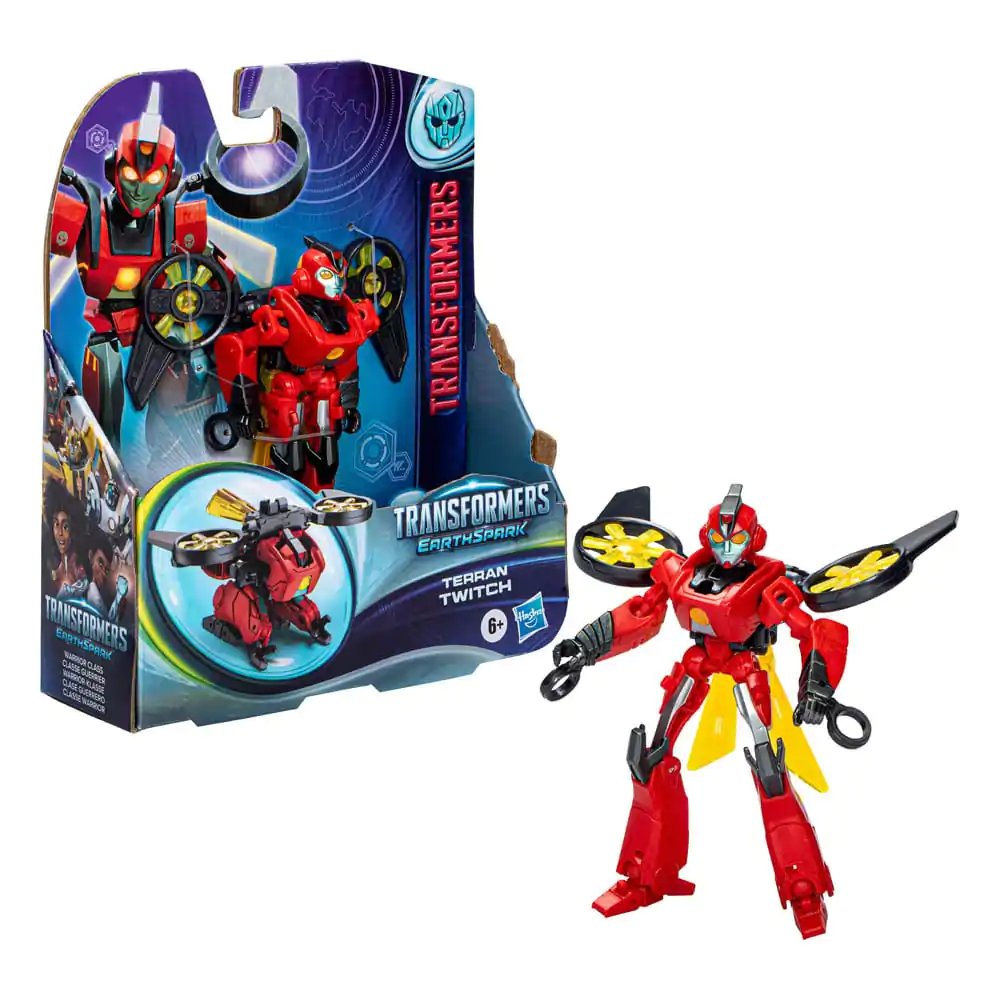 Transformers EarthSpark Warrior Class Terran Twitch akciófigura 13 cm termékfotó