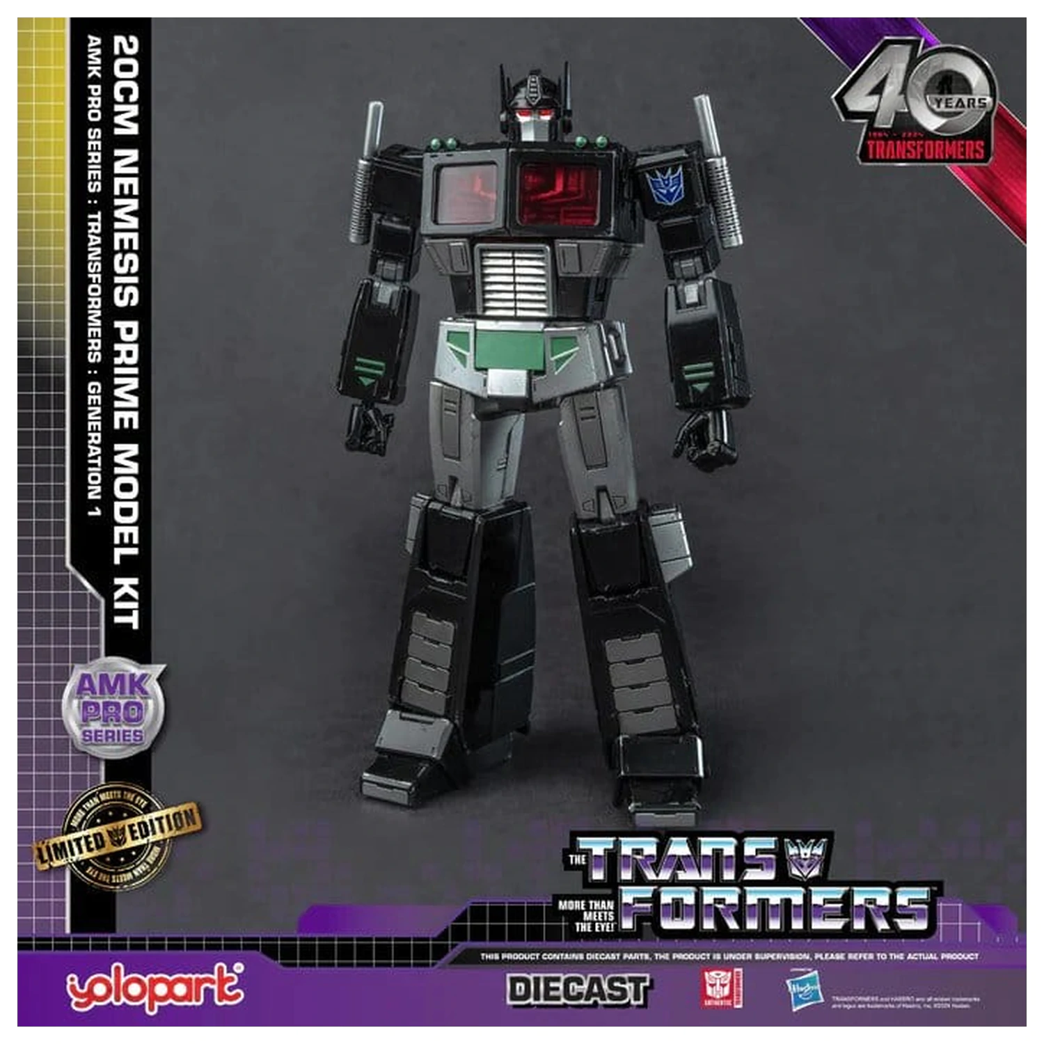 Transformers: Generation One AMK Pro Series modell készlet Nemesis Prime 20 cm termékfotó