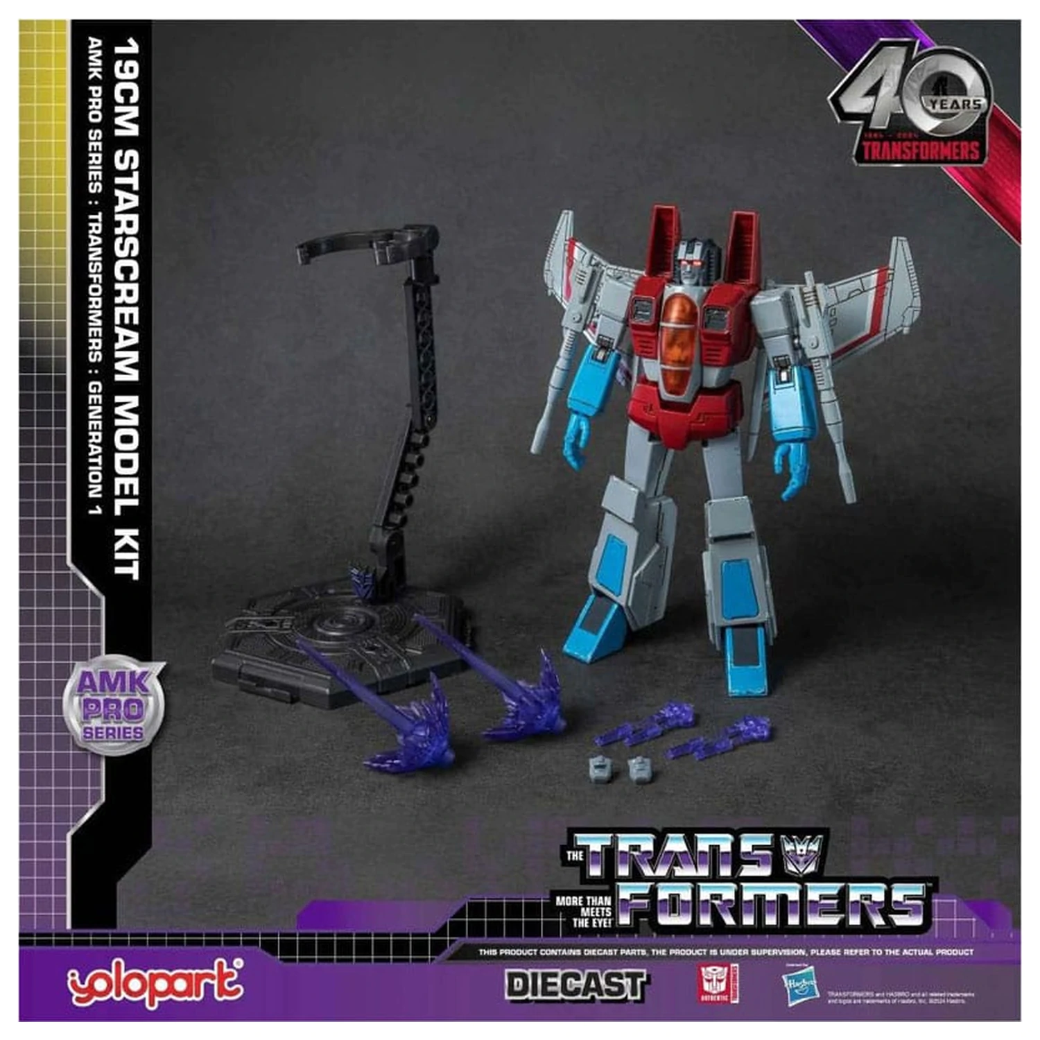 Transformers: Generation One AMK Pro Series modell készlet Starscream 19 cm termékfotó